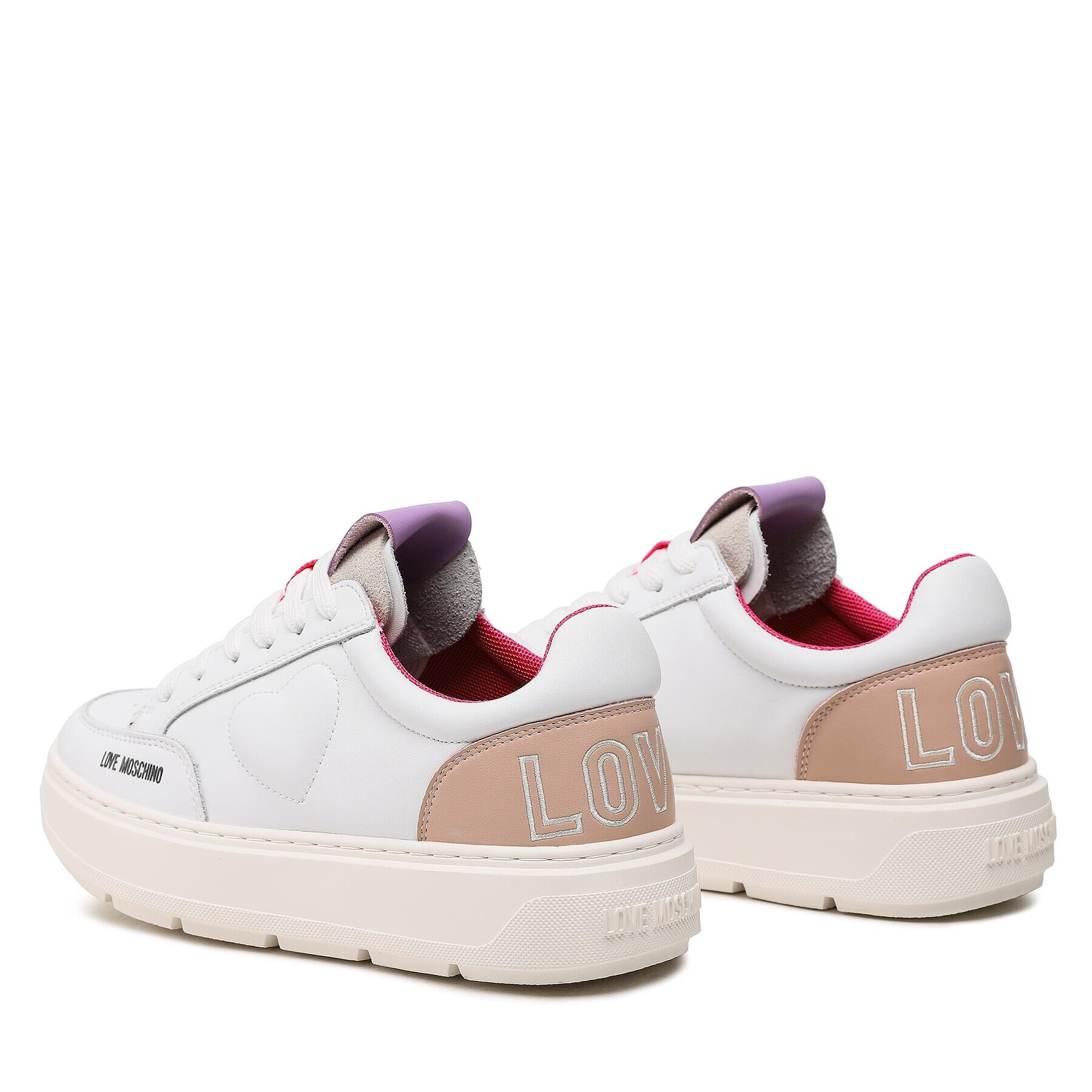 LOVE MOSCHINO Sneakersy JA15244G1HIAA10A Biela - Pepit.sk