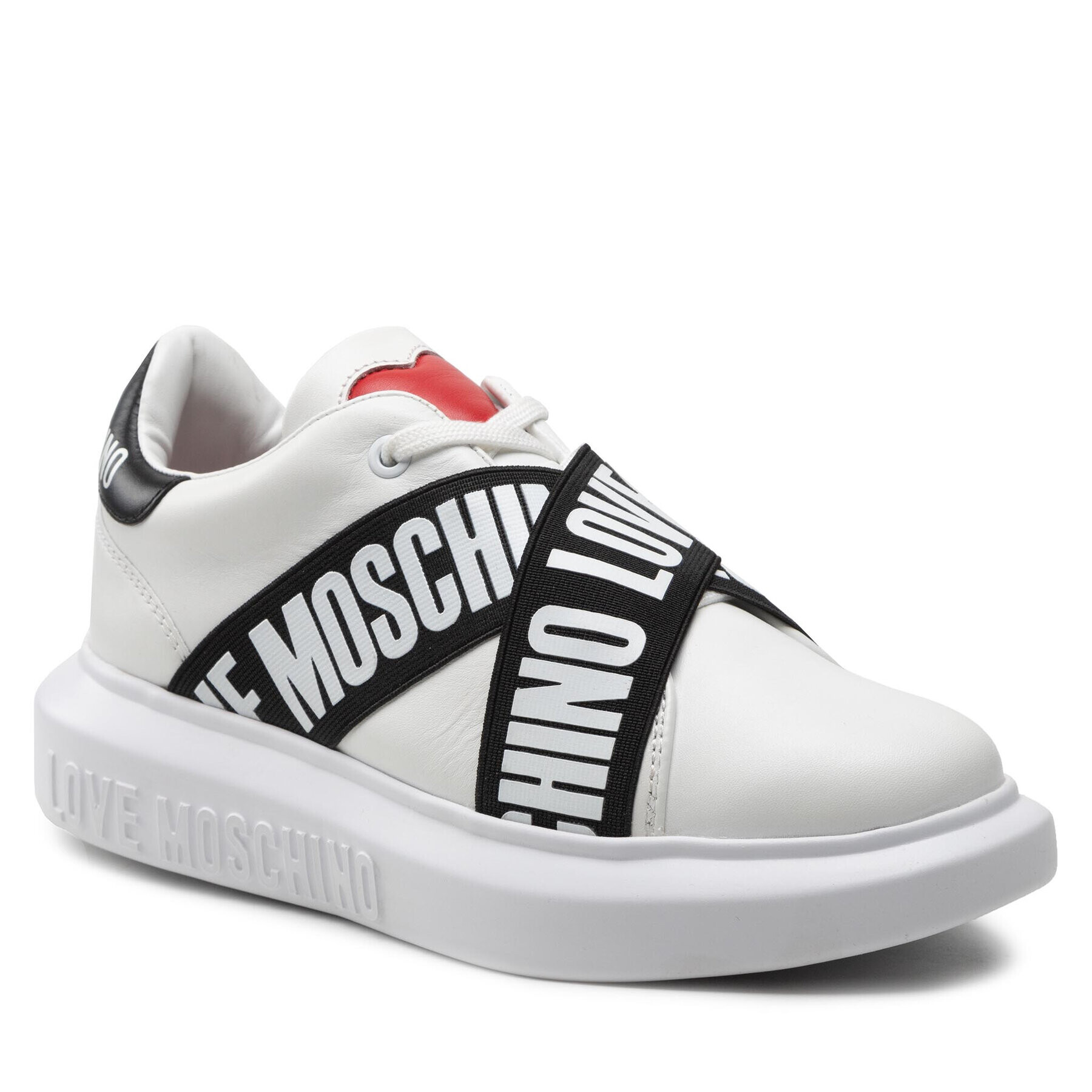 LOVE MOSCHINO Sneakersy JA15264G1FIA110A Biela - Pepit.sk