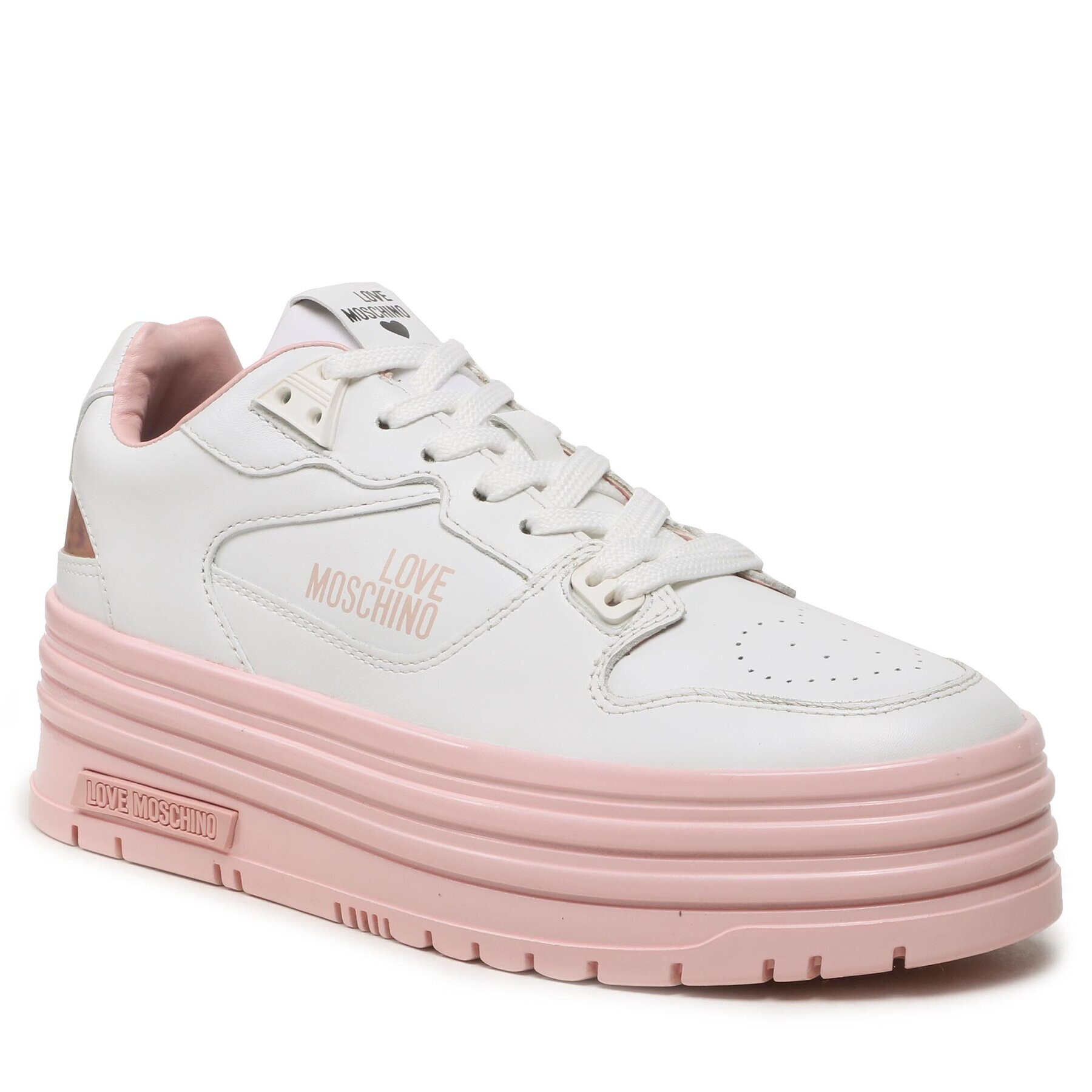 LOVE MOSCHINO Sneakersy JA15436G1HIAM10A Biela - Pepit.sk