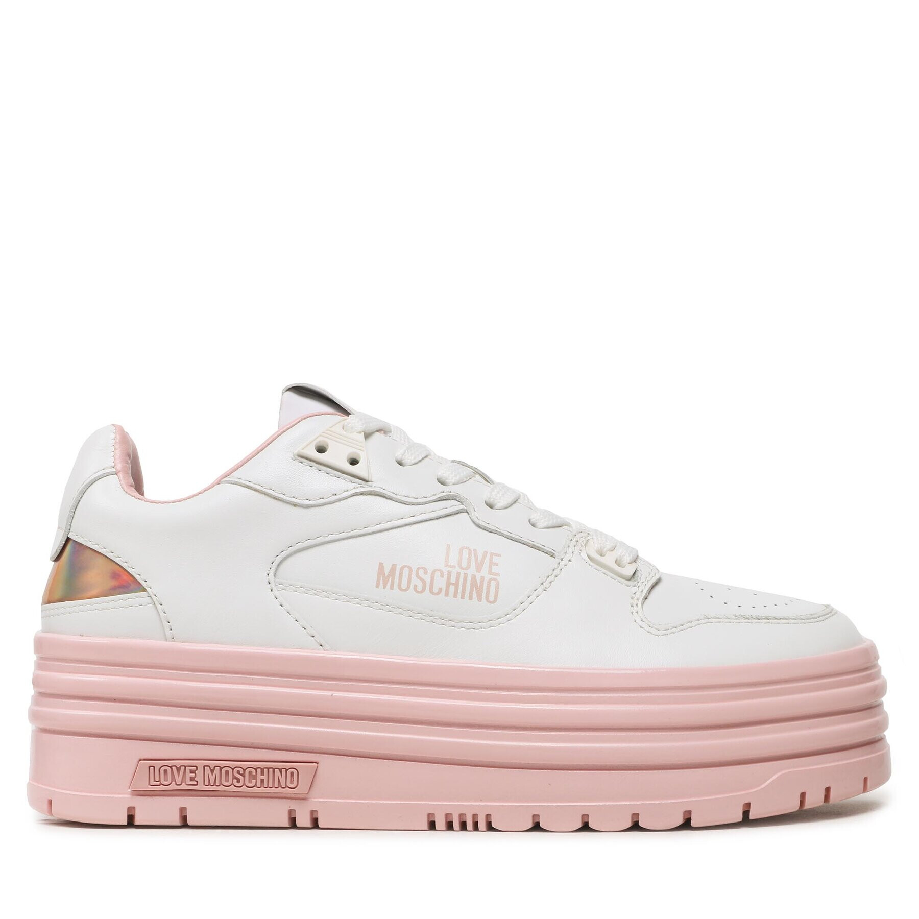 LOVE MOSCHINO Sneakersy JA15436G1HIAM10A Biela - Pepit.sk