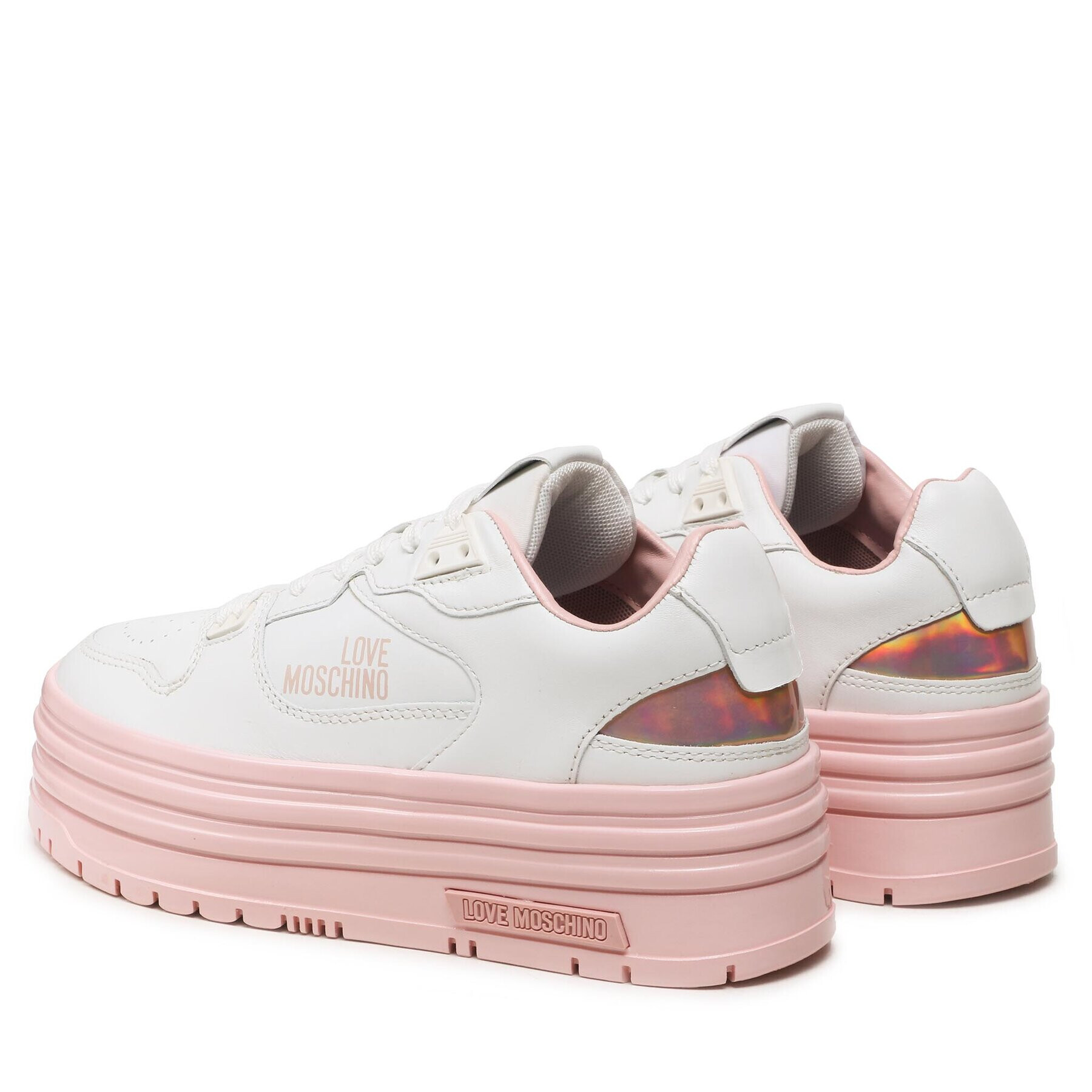 LOVE MOSCHINO Sneakersy JA15436G1HIAM10A Biela - Pepit.sk