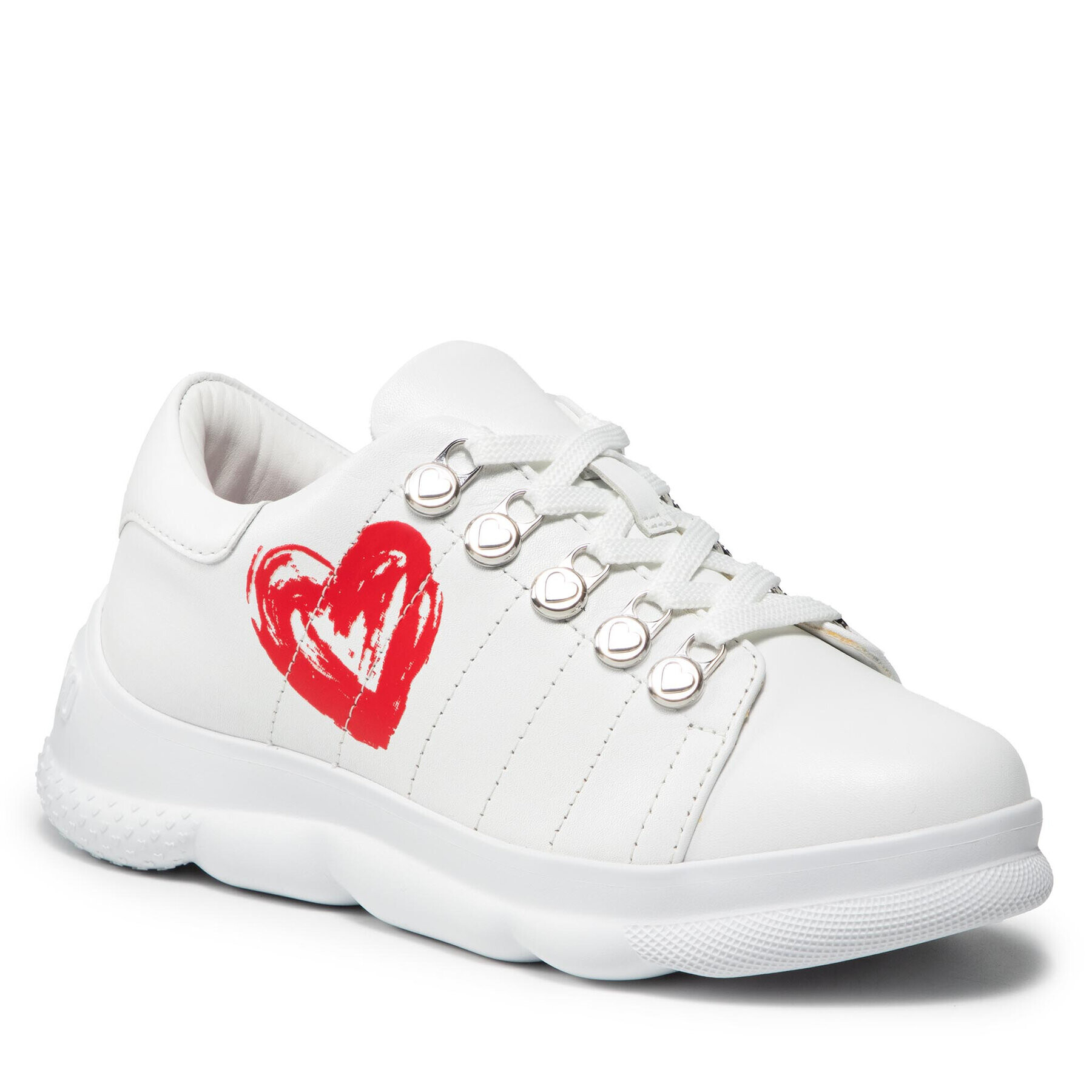 LOVE MOSCHINO Sneakersy JA15504G0DIE0100 Biela - Pepit.sk