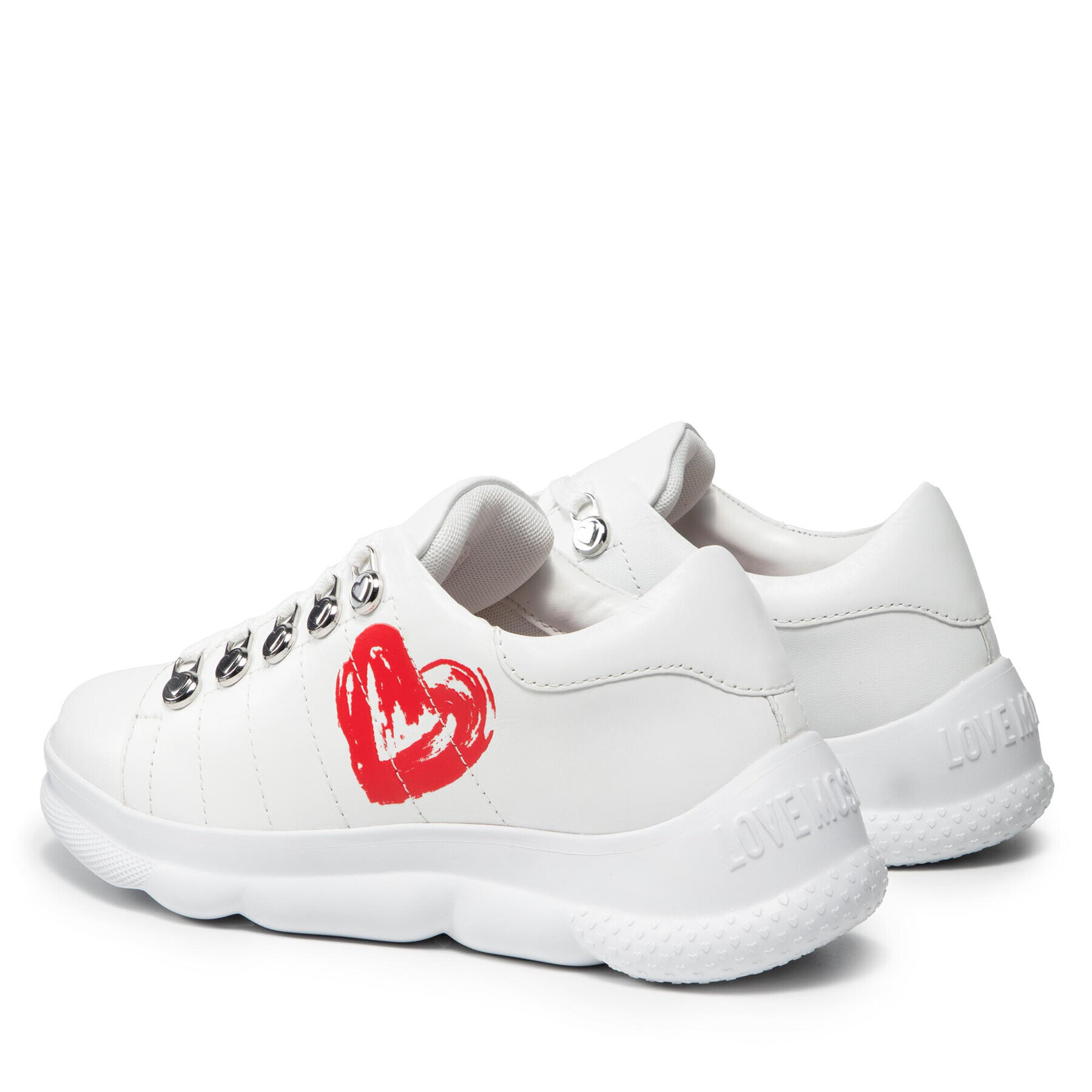 LOVE MOSCHINO Sneakersy JA15504G0DIE0100 Biela - Pepit.sk