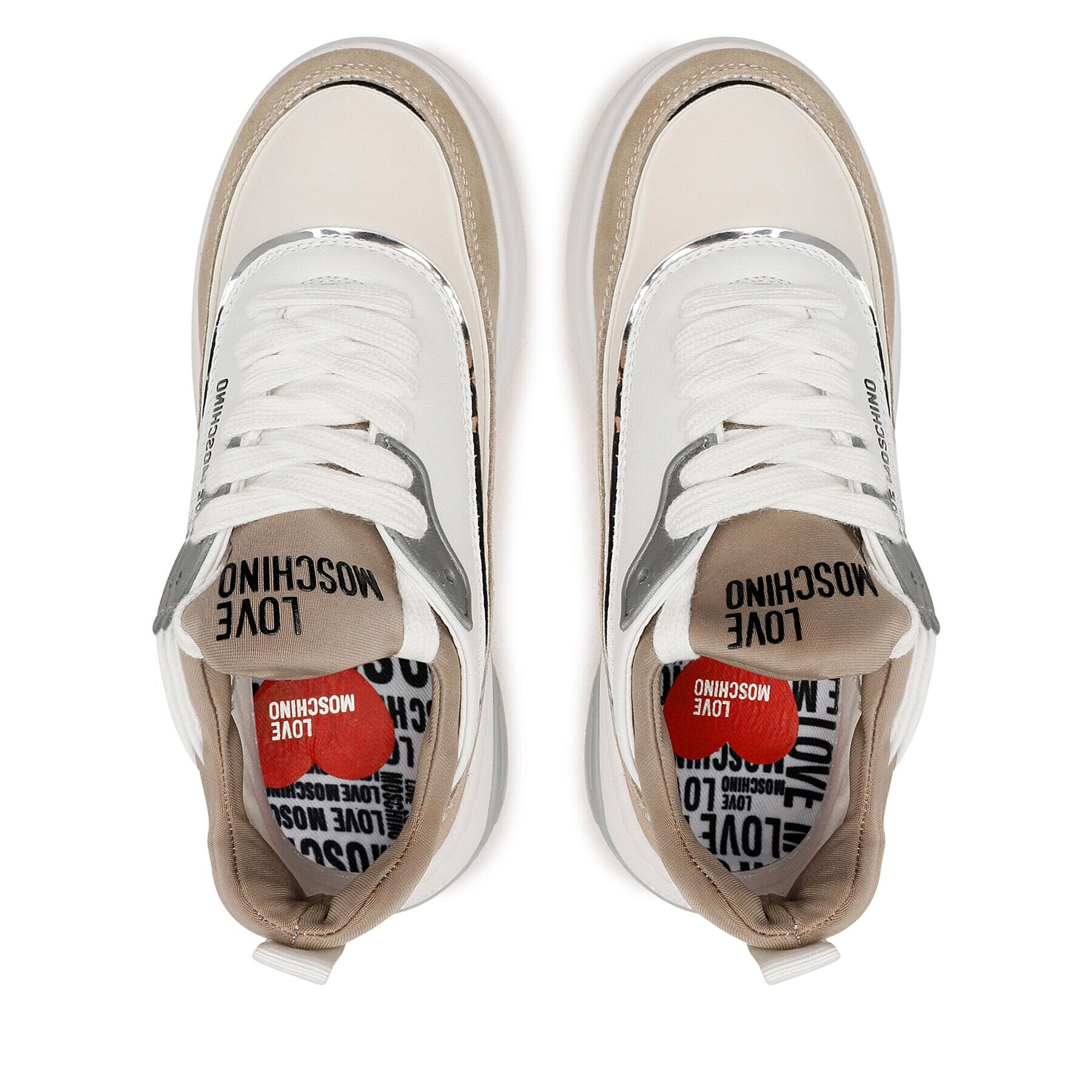 LOVE MOSCHINO Sneakersy JA15845G0FJH510A Béžová - Pepit.sk