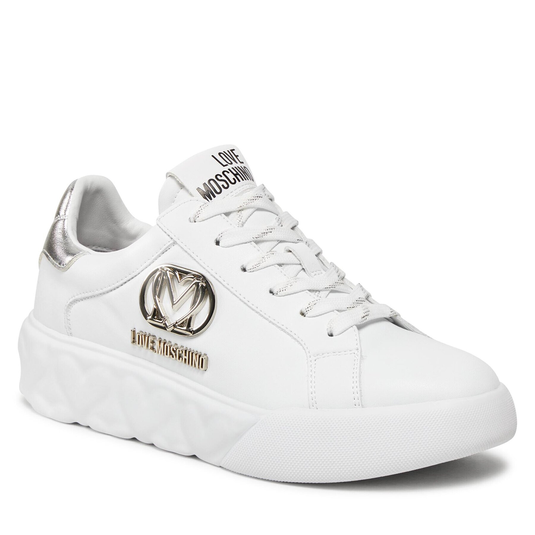 LOVE MOSCHINO Sneakersy JA15914G0HIA210B Biela - Pepit.sk