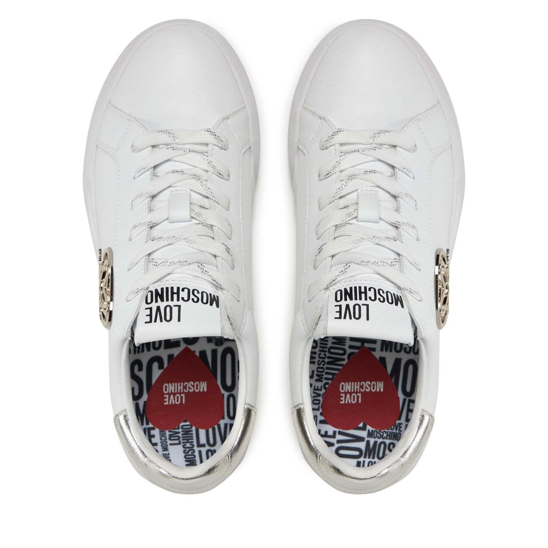 LOVE MOSCHINO Sneakersy JA15914G0HIA210B Biela - Pepit.sk