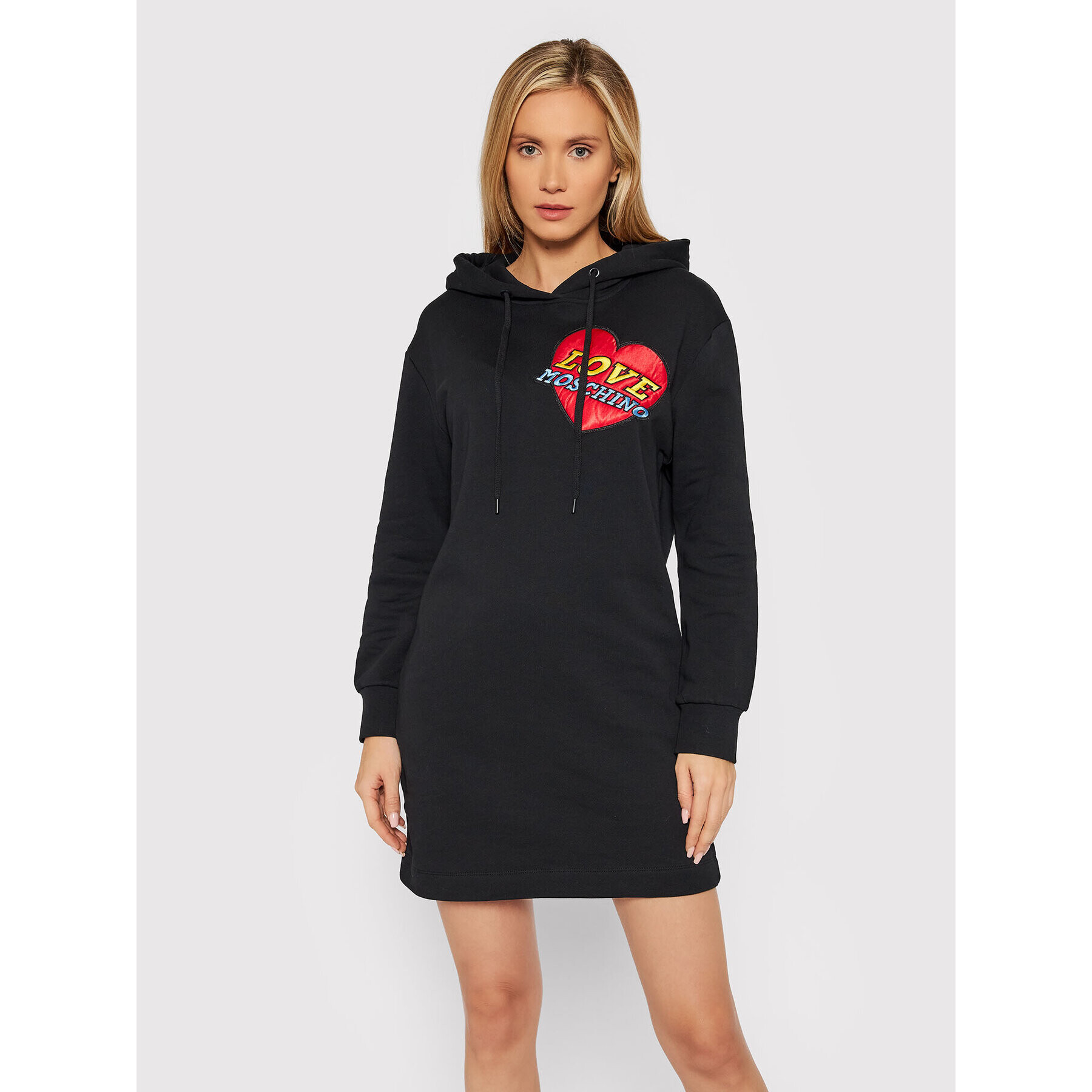 LOVE MOSCHINO Úpletové šaty W5B2480M 4055 Čierna Regular Fit - Pepit.sk