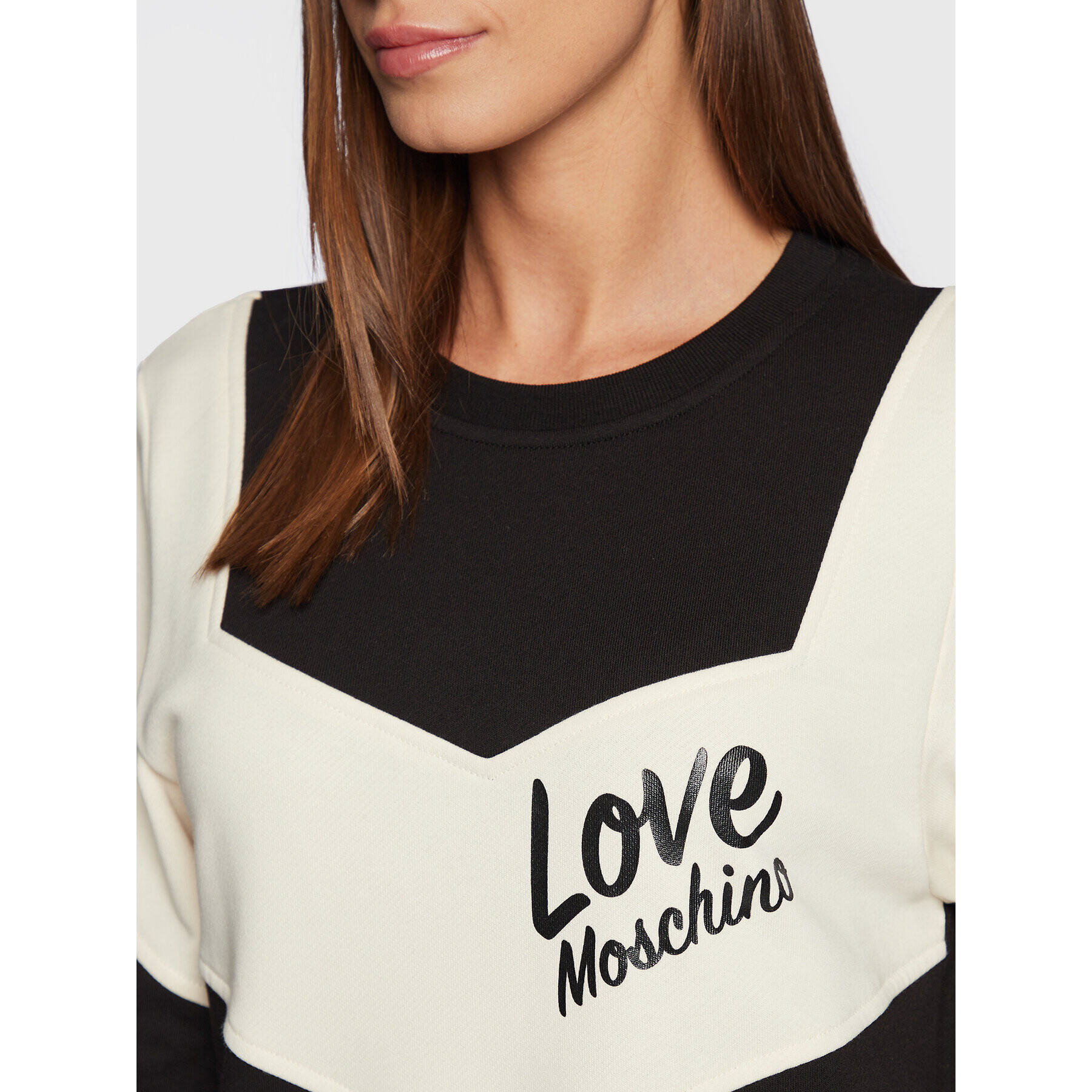 LOVE MOSCHINO Úpletové šaty W5C9601M 4055 Čierna Regular Fit - Pepit.sk