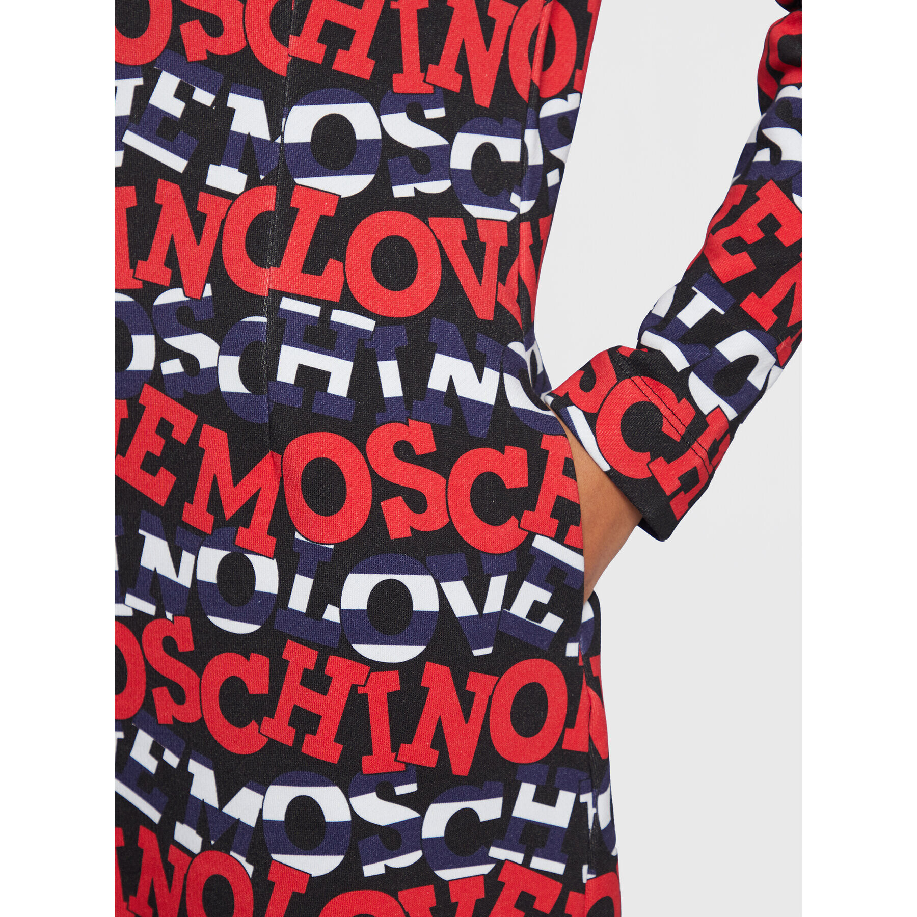 LOVE MOSCHINO Úpletové šaty W5D0500M 4433 Čierna Regular Fit - Pepit.sk