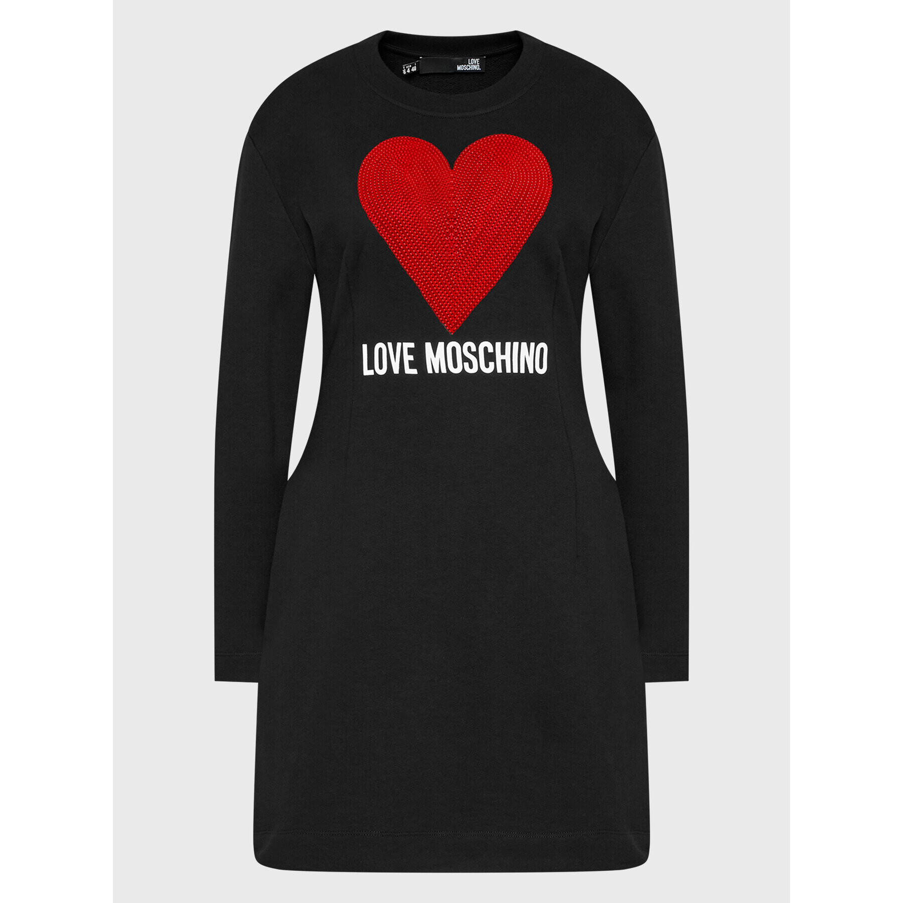 LOVE MOSCHINO Úpletové šaty WD0501E 2388 Čierna Regular Fit - Pepit.sk