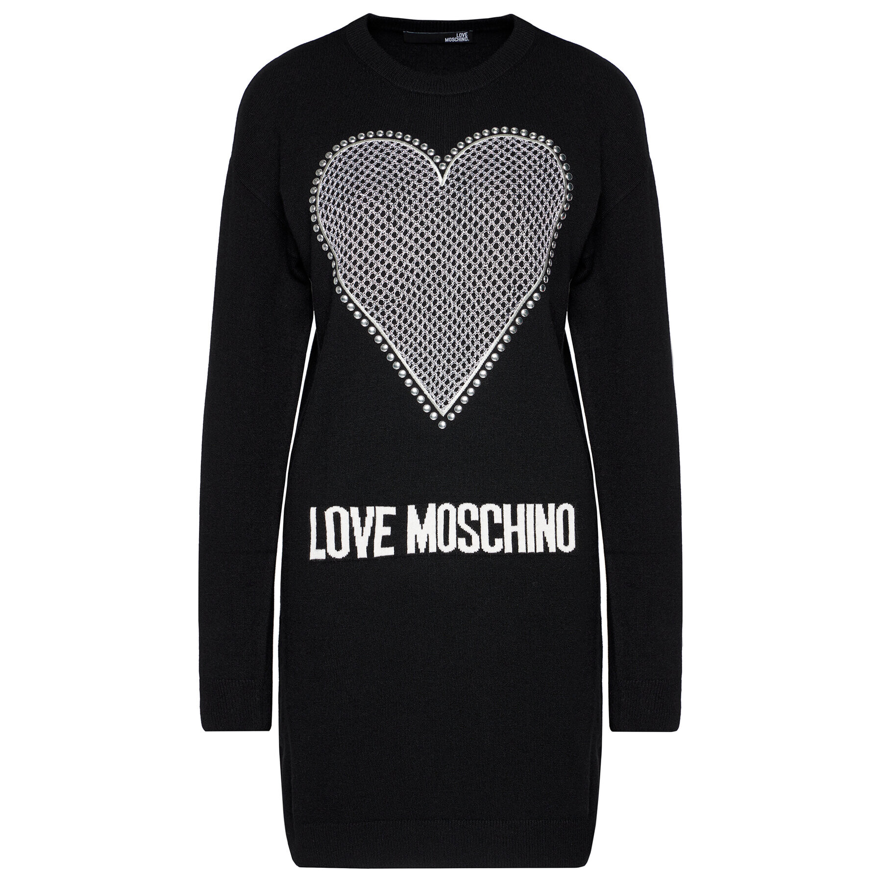 LOVE MOSCHINO Úpletové šaty WS37R11X 1264 Čierna Regular Fit - Pepit.sk