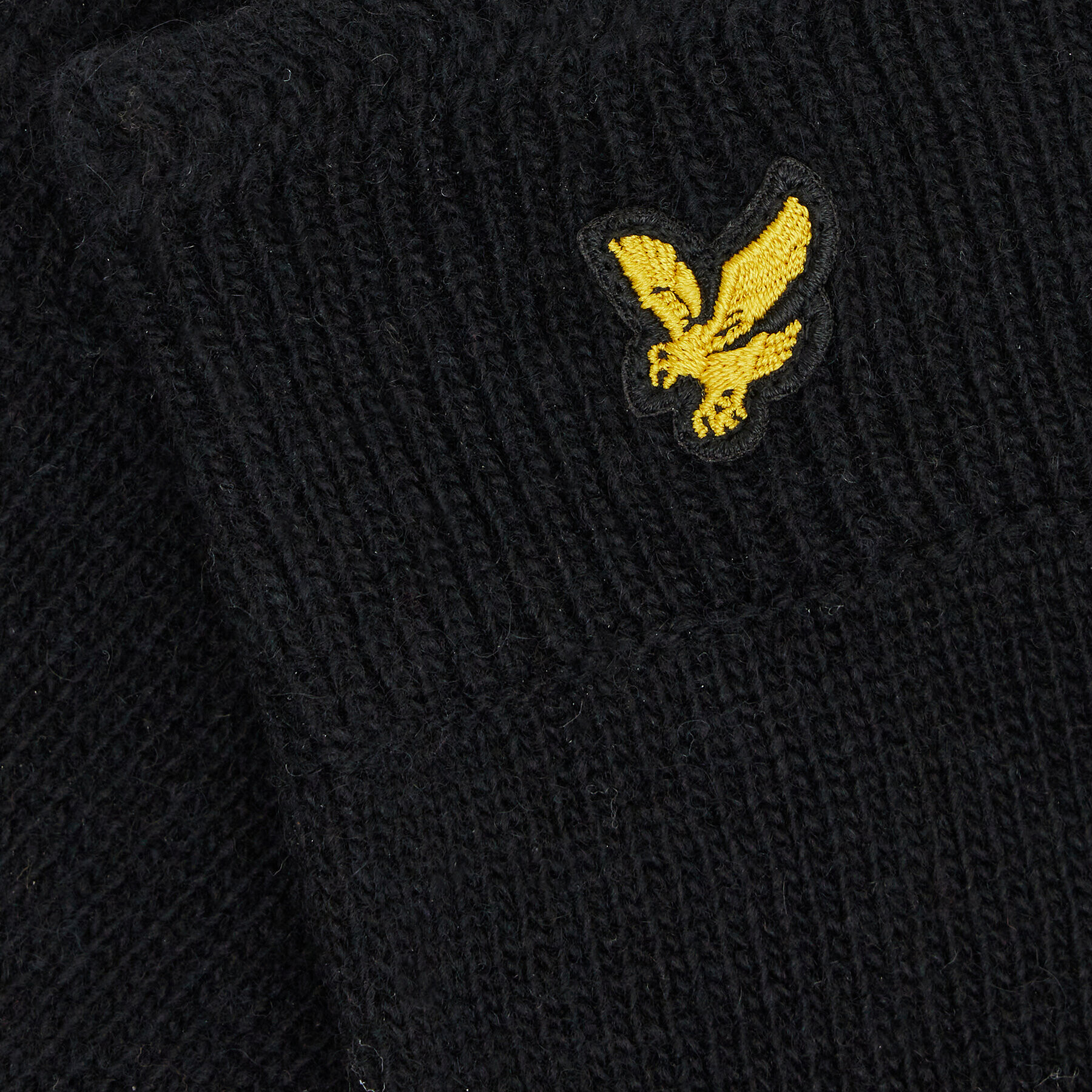 Lyle & Scott Pánske rukavice Racked Rib Gloves GL304CL Čierna - Pepit.sk