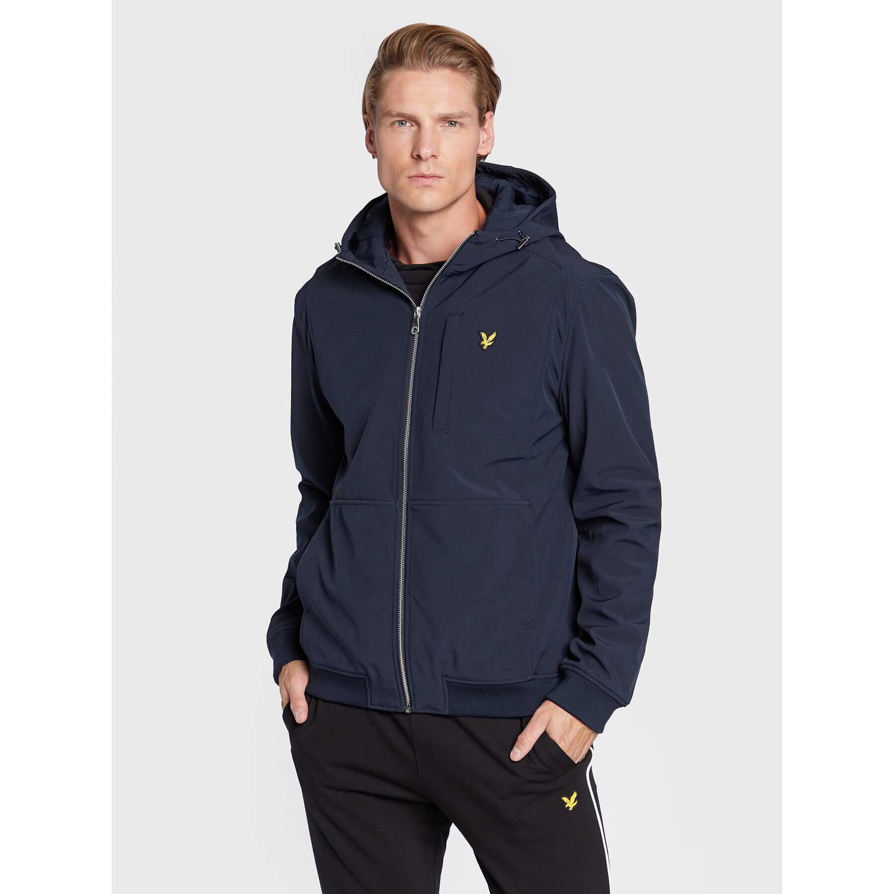 Lyle & Scott Prechodná bunda JK1424V Tmavomodrá Regular Fit - Pepit.sk