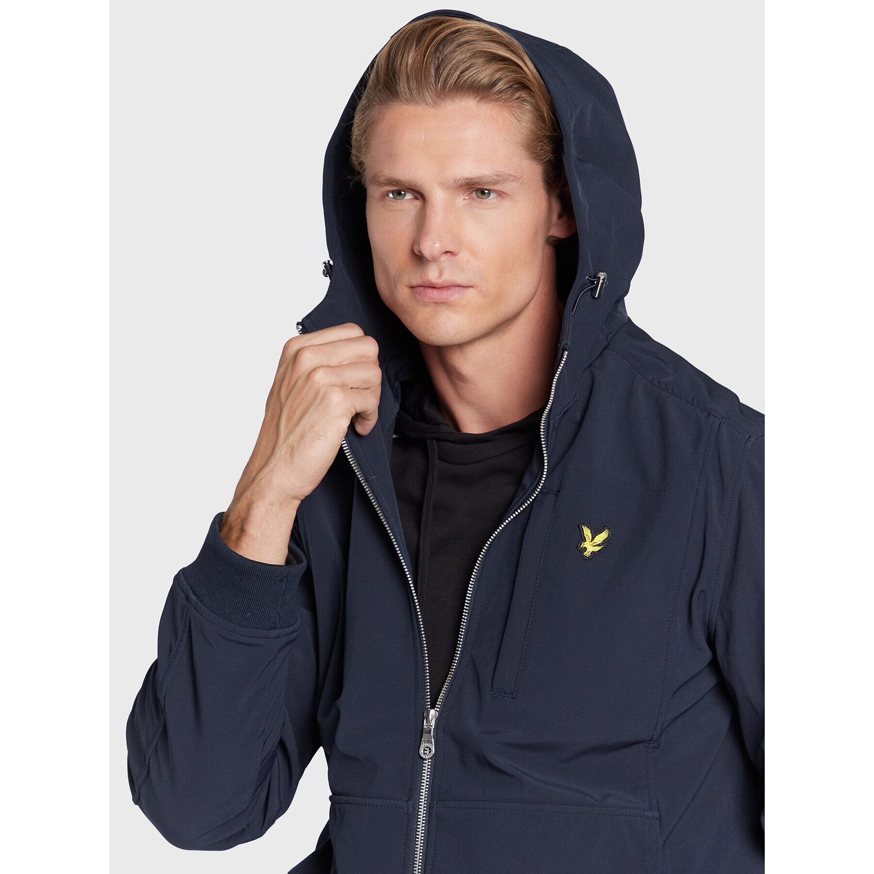 Lyle & Scott Prechodná bunda JK1424V Tmavomodrá Regular Fit - Pepit.sk