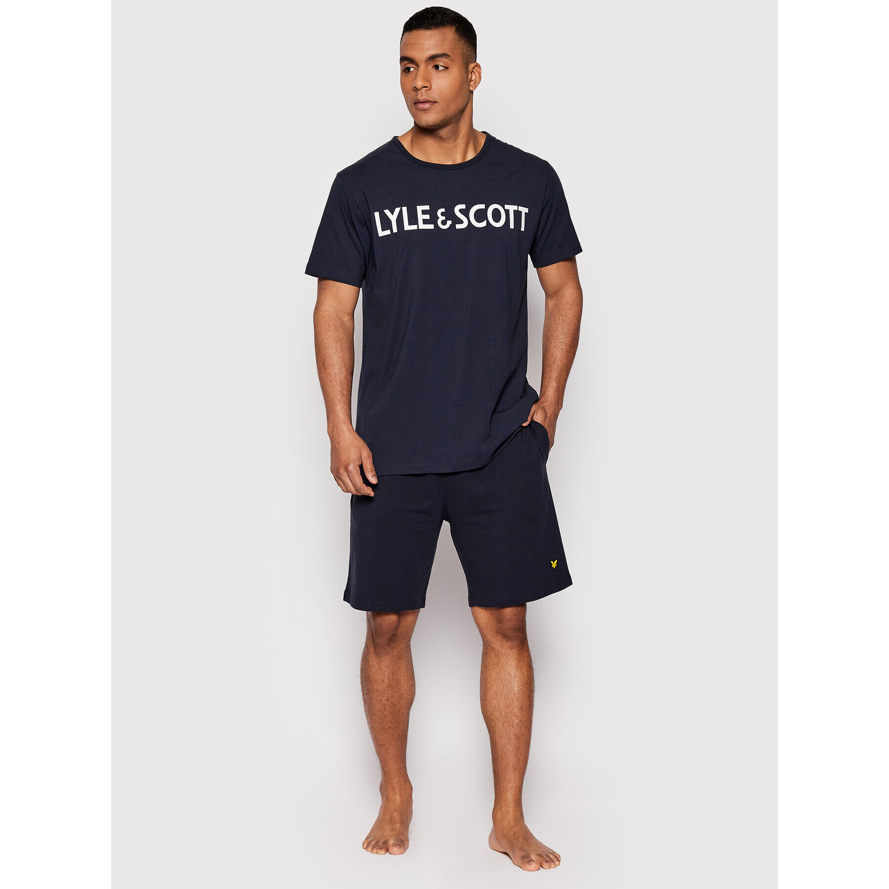 Lyle & Scott Pyžamo Anton LSLSET971 Tmavomodrá Regular Fit - Pepit.sk