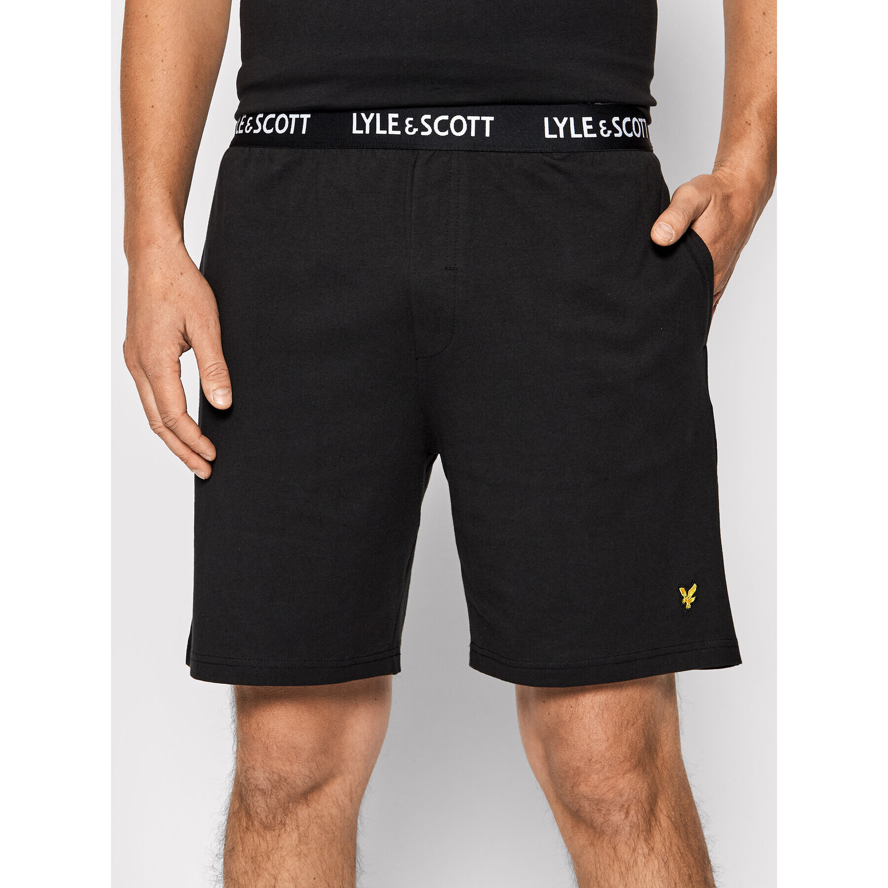 Lyle & Scott Pyžamo Charlie LSLSET900 Čierna Regular Fit - Pepit.sk