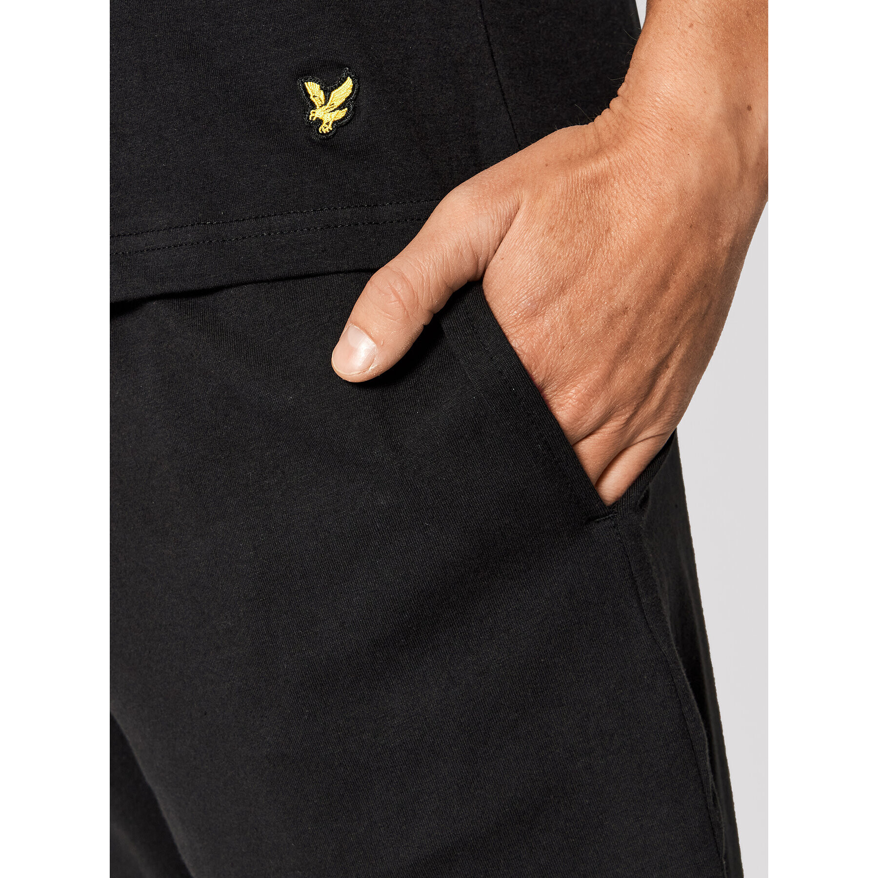 Lyle & Scott Pyžamo Charlie LSLSET900 Čierna Regular Fit - Pepit.sk