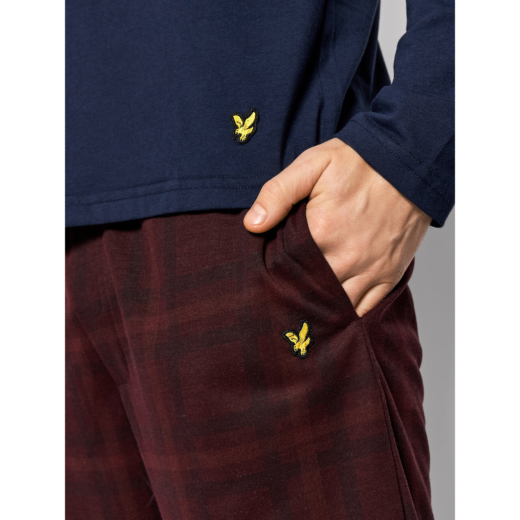 Lyle & Scott Pyžamo Clive LSLSET941 Farebná Regular Fit - Pepit.sk