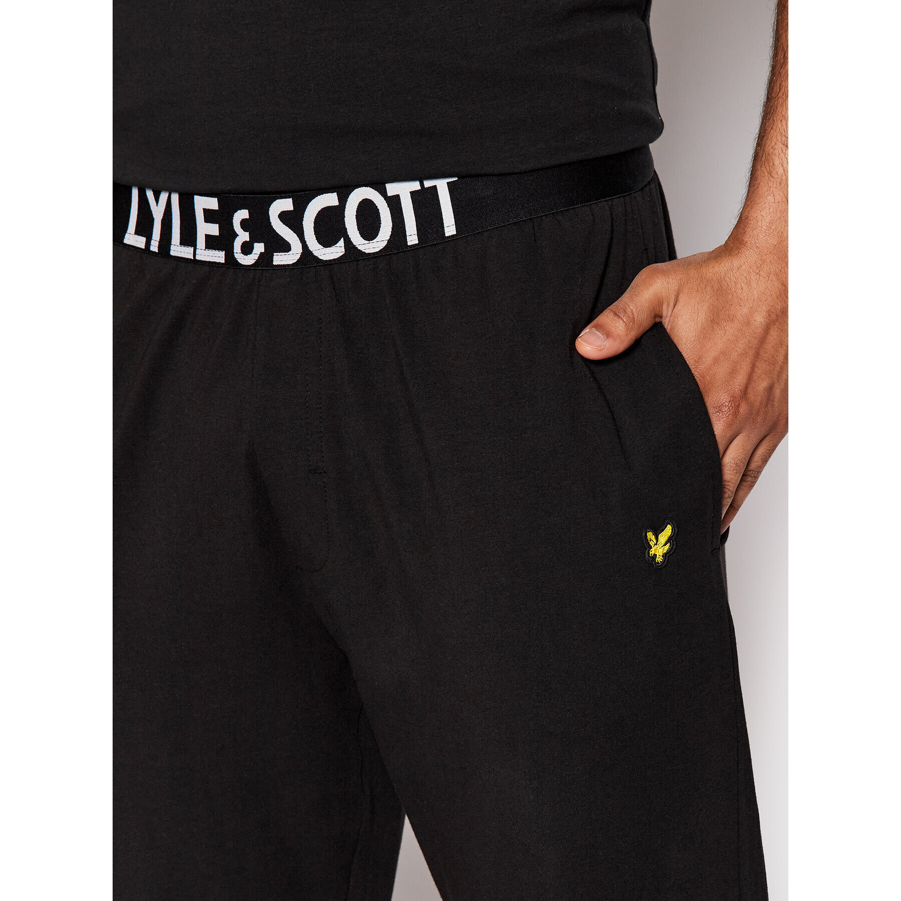 Lyle & Scott Pyžamo Eric LSLSET972 Čierna Regular Fit - Pepit.sk