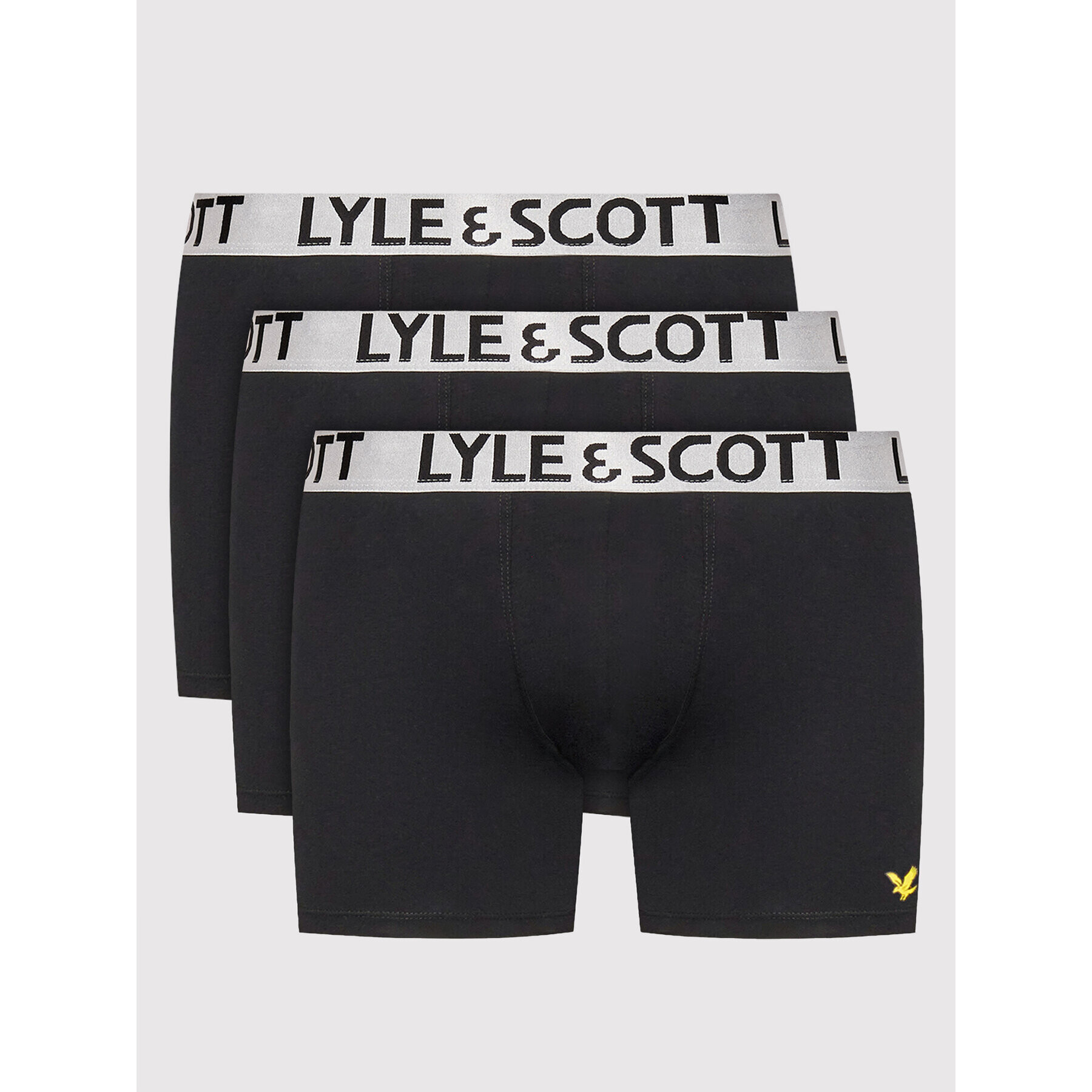 Lyle & Scott Súprava 3 kusov boxeriek Christopher LS-UW-F-023-2222 Čierna - Pepit.sk