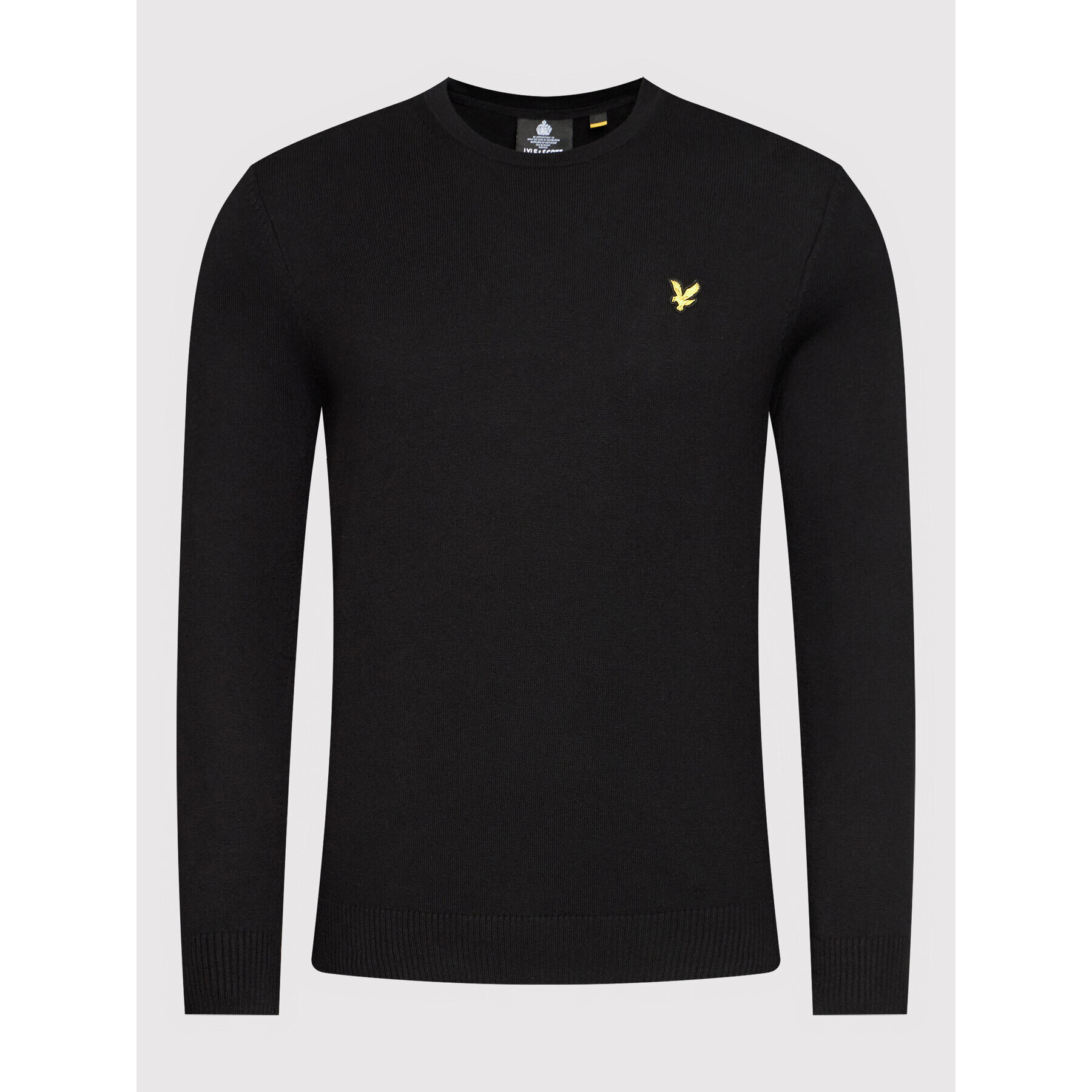 Lyle & Scott Sveter Crew KN400VC Čierna Regular Fit - Pepit.sk