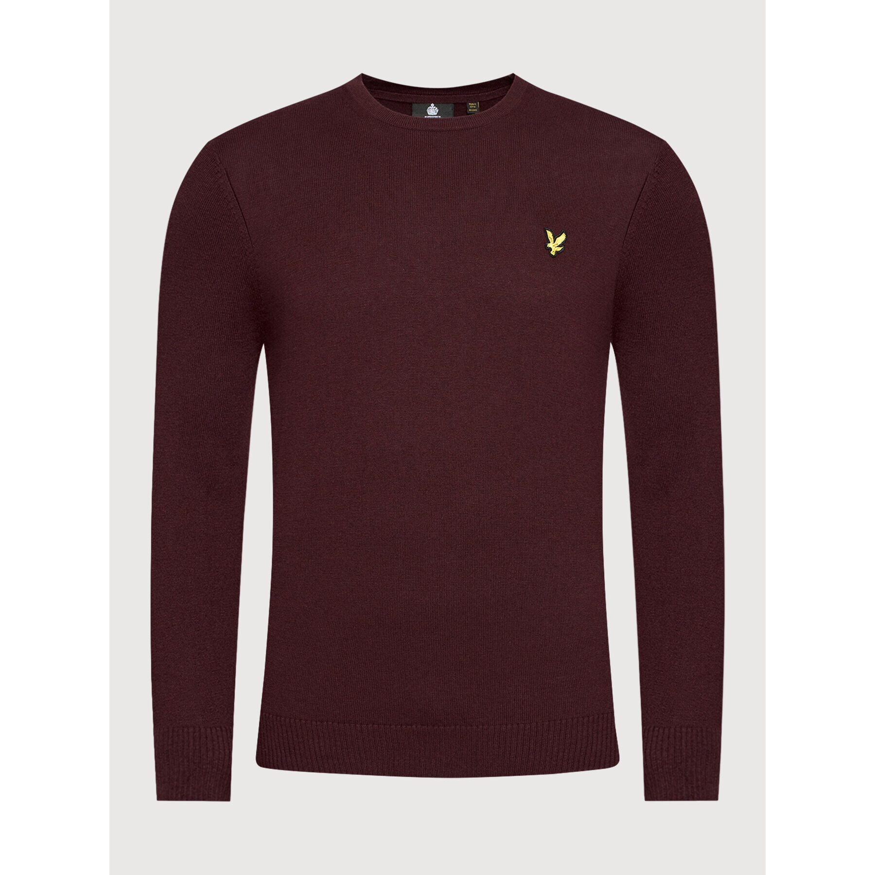 Lyle & Scott Sveter KN400VC Bordová Regular Fit - Pepit.sk