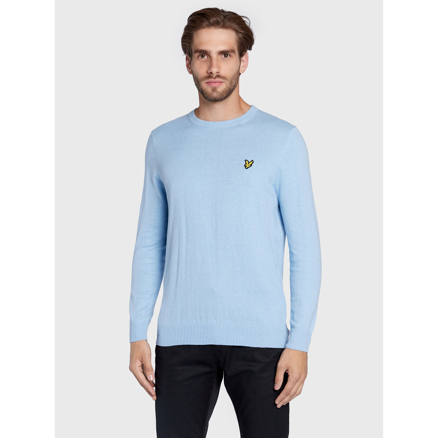 Lyle & Scott Sveter KN400VC Modrá Regular Fit - Pepit.sk