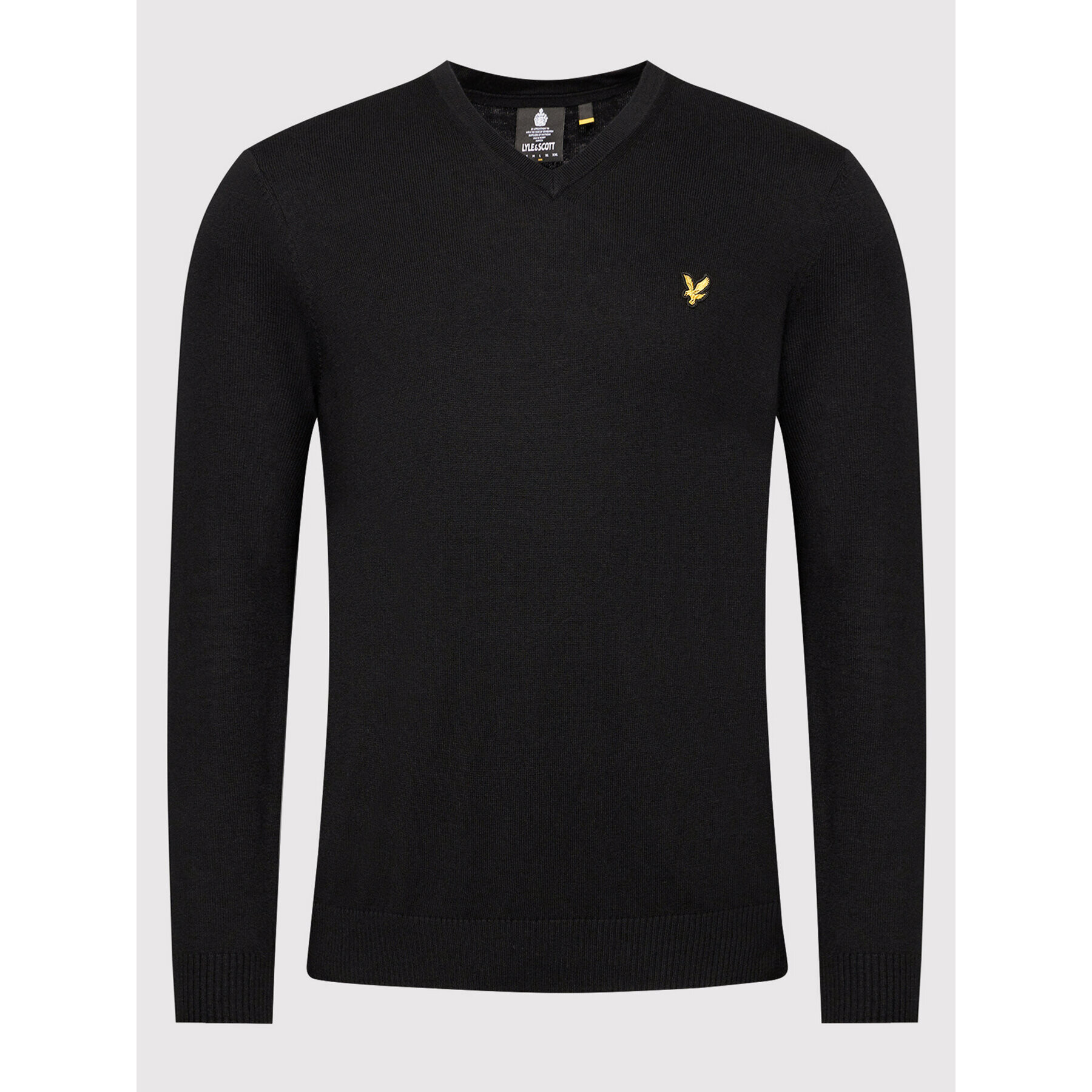 Lyle & Scott Sveter KN401VC Čierna Slim Fit - Pepit.sk