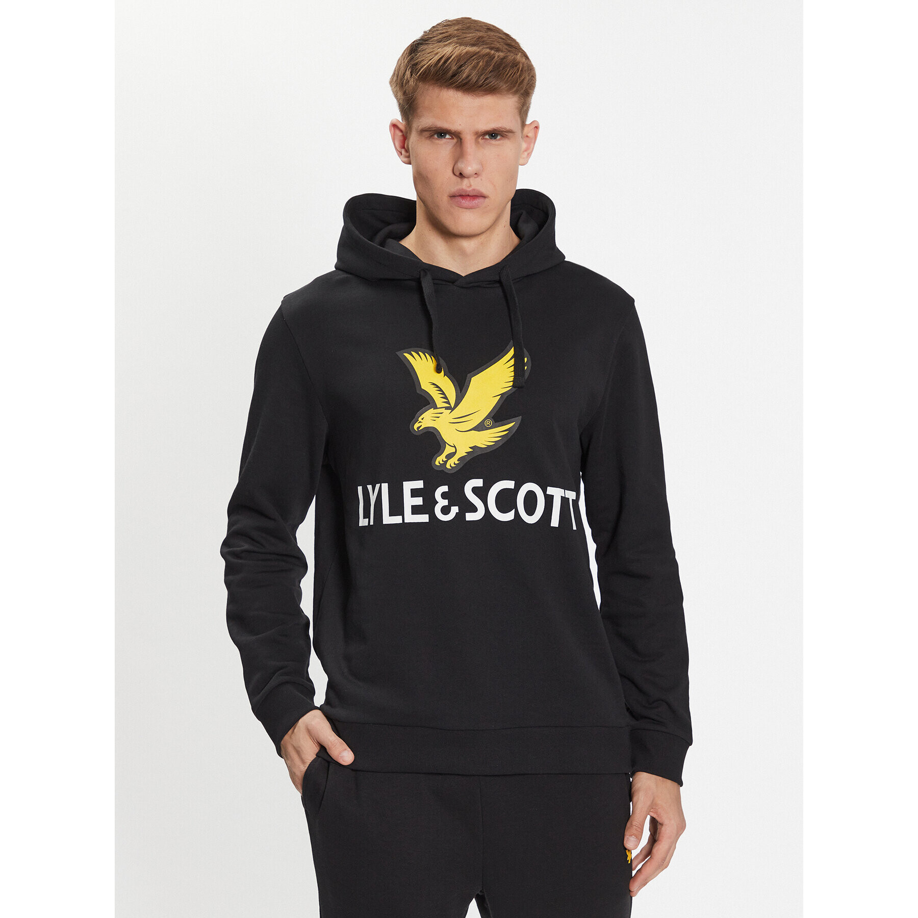 Lyle & Scott Tepláková súprava Printed Hoodie/Jogger Pack TK1700V Čierna Regular Fit - Pepit.sk