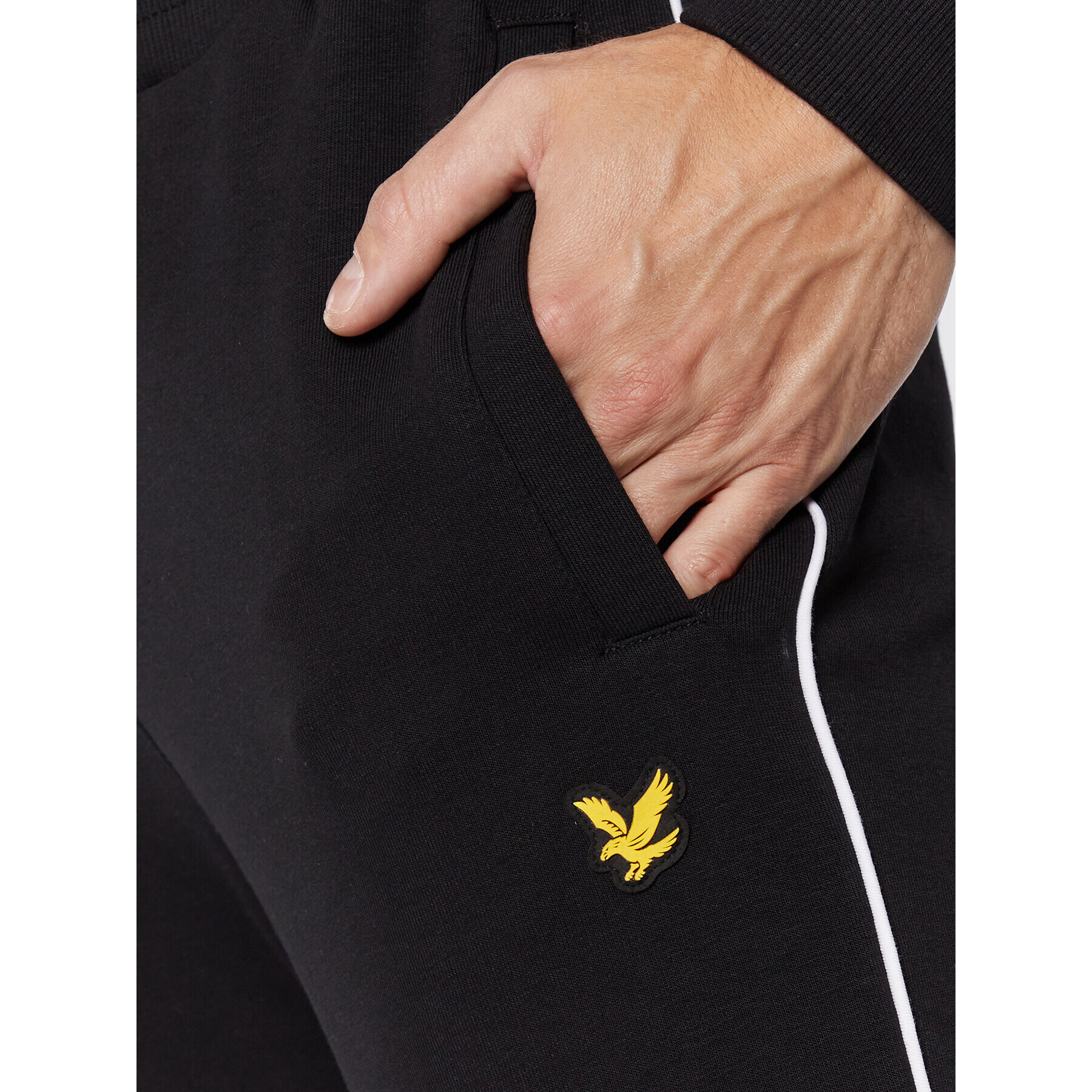 Lyle & Scott Teplákové nohavice Contrast Piping TR1483OGSP Čierna Regular Fit - Pepit.sk