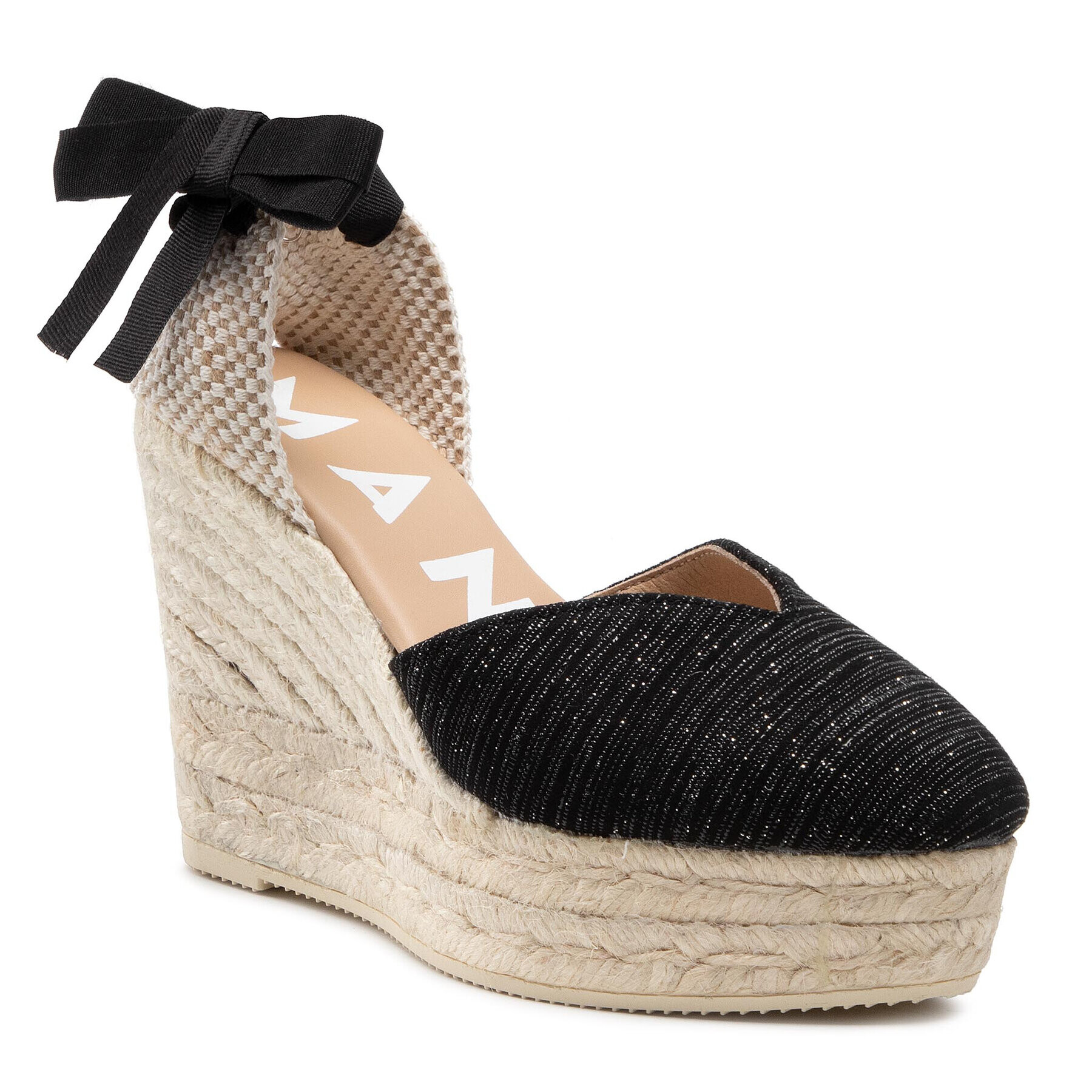 Manebi Espadrilky Heart Shape Wedges G 0.1 WH Čierna - Pepit.sk