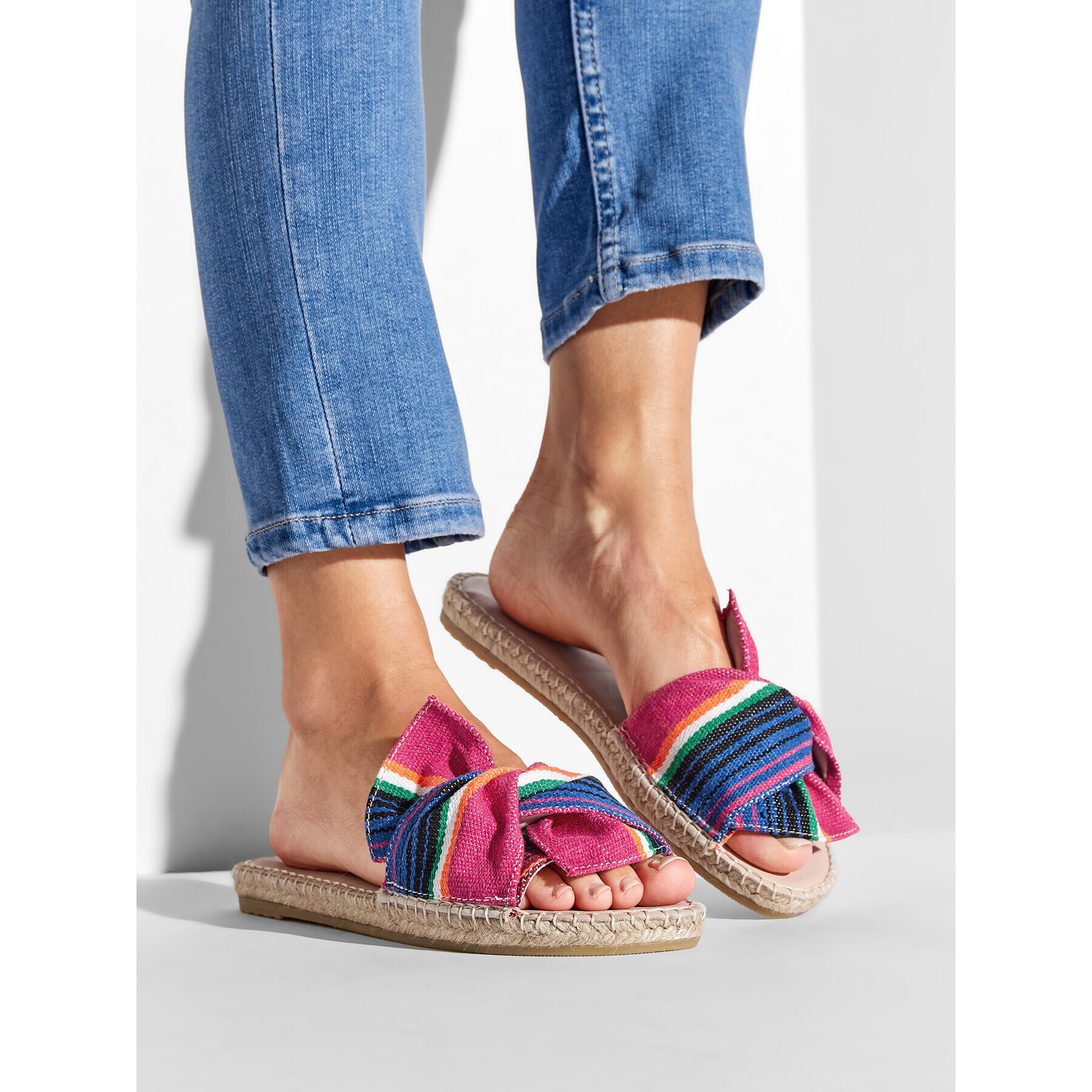 Manebi Espadrilky Sandals With Knot U 5.6 Farebná - Pepit.sk