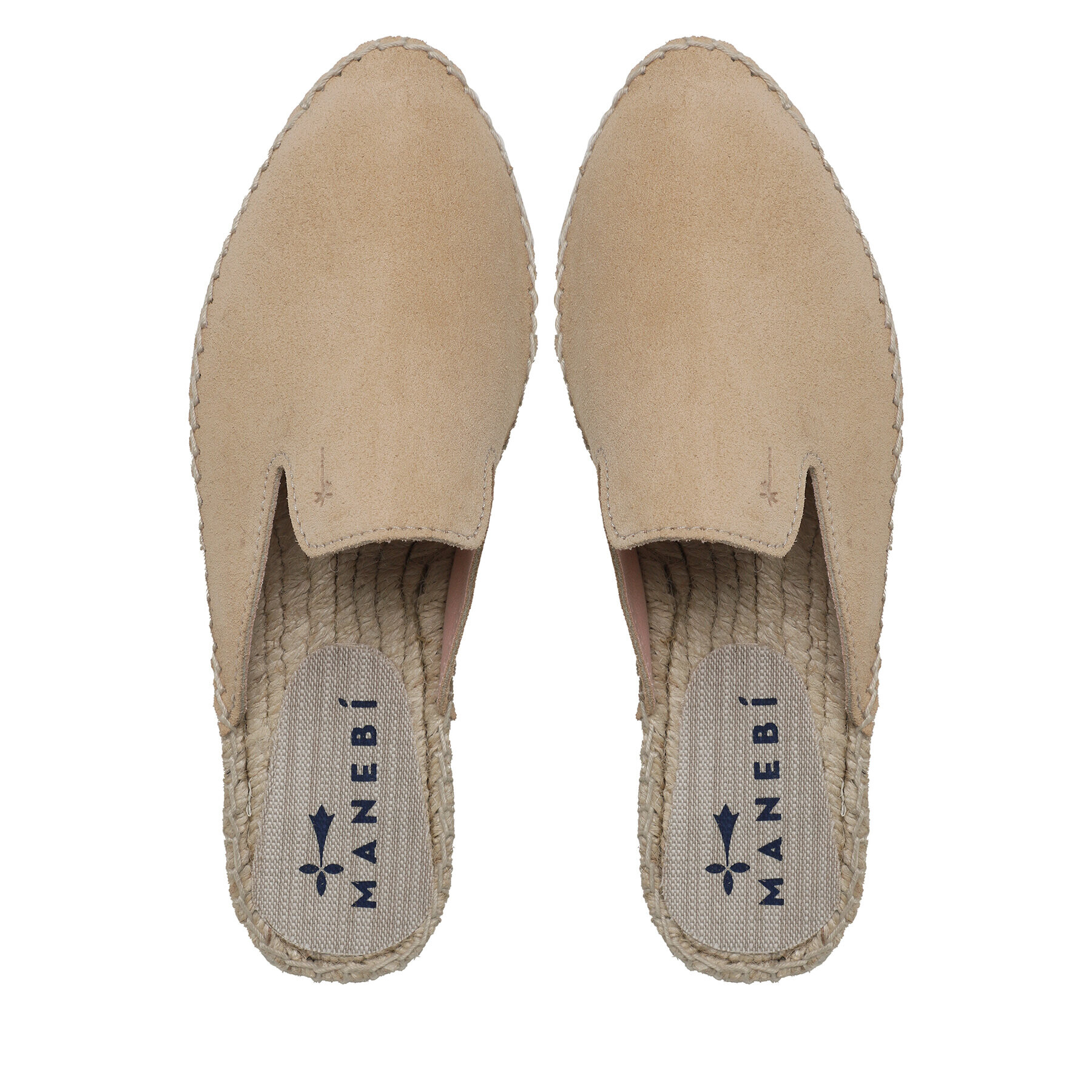 Manebi Espadrilky Suede Mules M 1.1 M0 Béžová - Pepit.sk