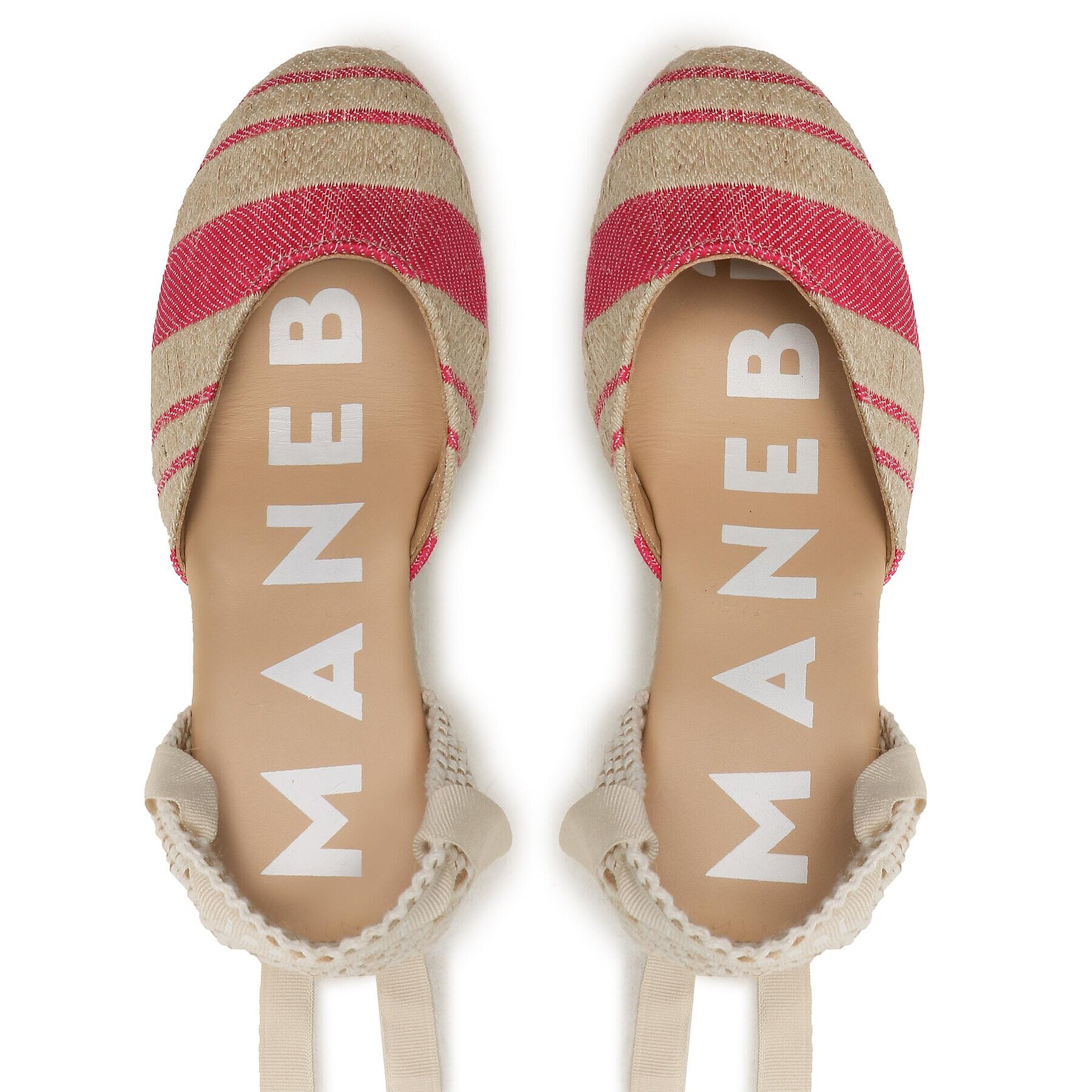 Manebi Espadrilky Wedge Espadrilles G 4.5 Wv Béžová - Pepit.sk