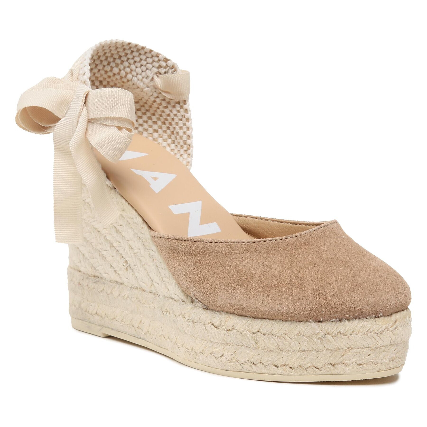 Manebi Espadrilky Wedge Espadrilles W 1.9 WV Hnedá - Pepit.sk