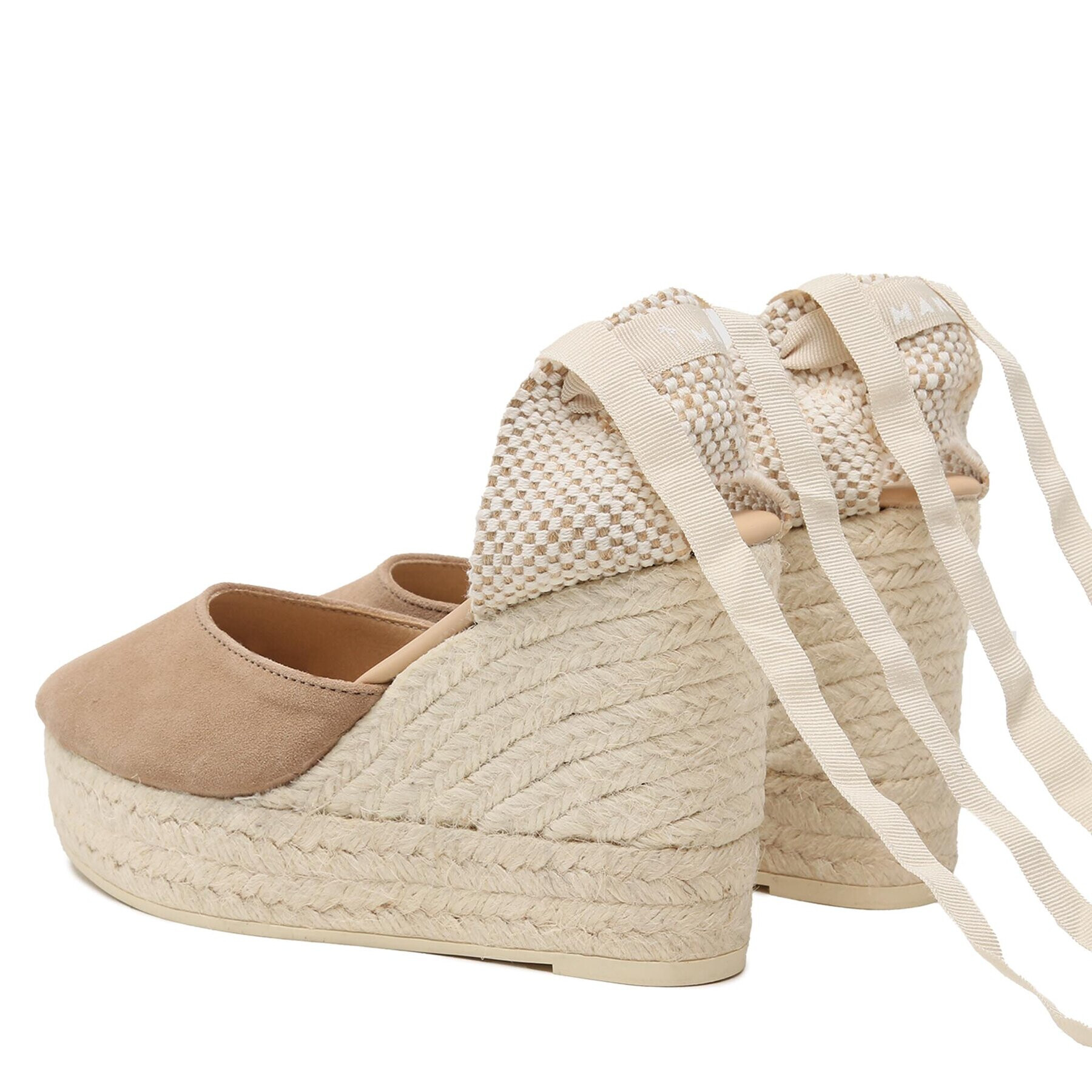 Manebi Espadrilky Wedge Espadrilles W 1.9 WV Hnedá - Pepit.sk