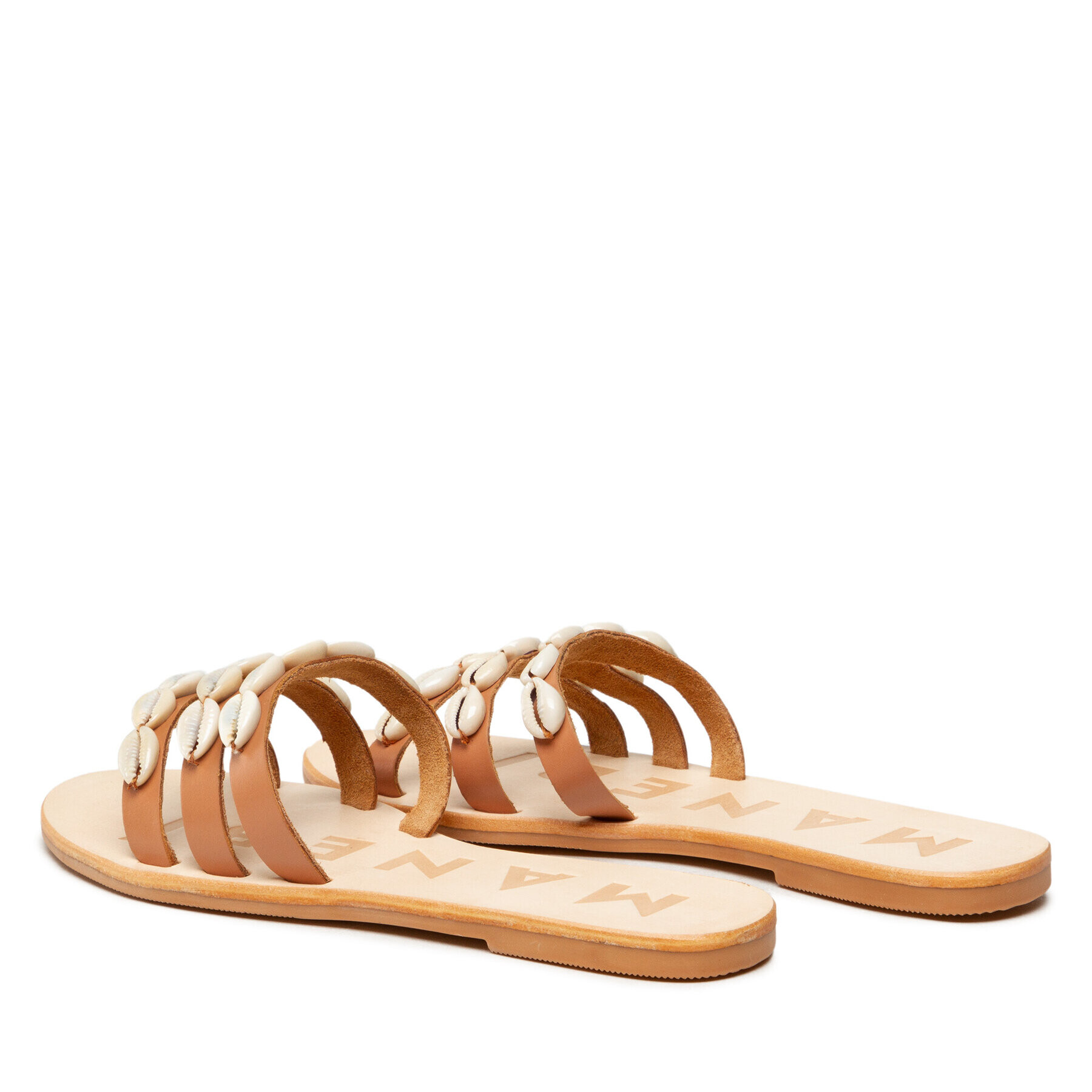 Manebi Šľapky Leather Sandals S 0.1 Y0 Hnedá - Pepit.sk