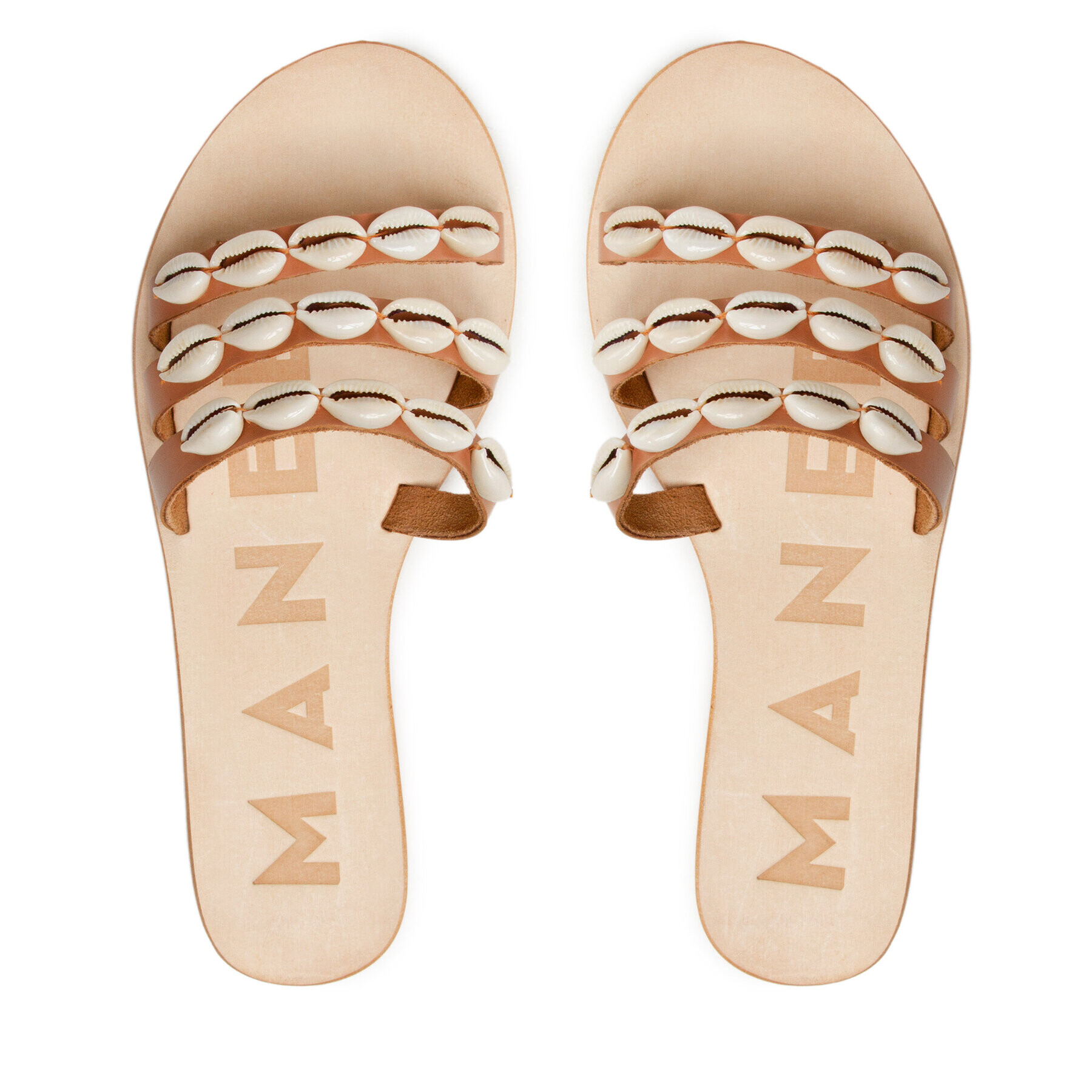 Manebi Šľapky Leather Sandals S 0.1 Y0 Hnedá - Pepit.sk