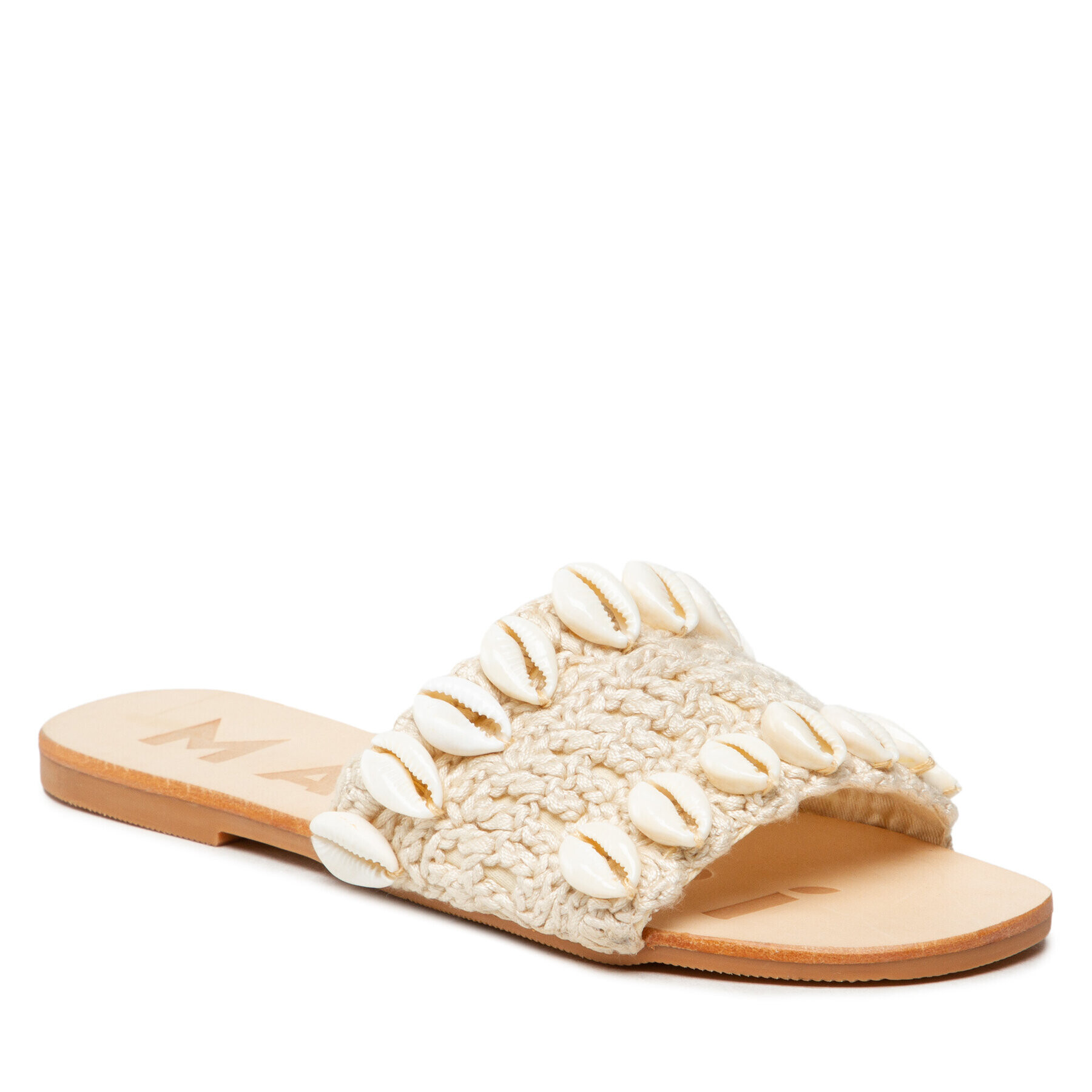 Manebi Šľapky Leather Sandals S 2.8 Y0 Béžová - Pepit.sk