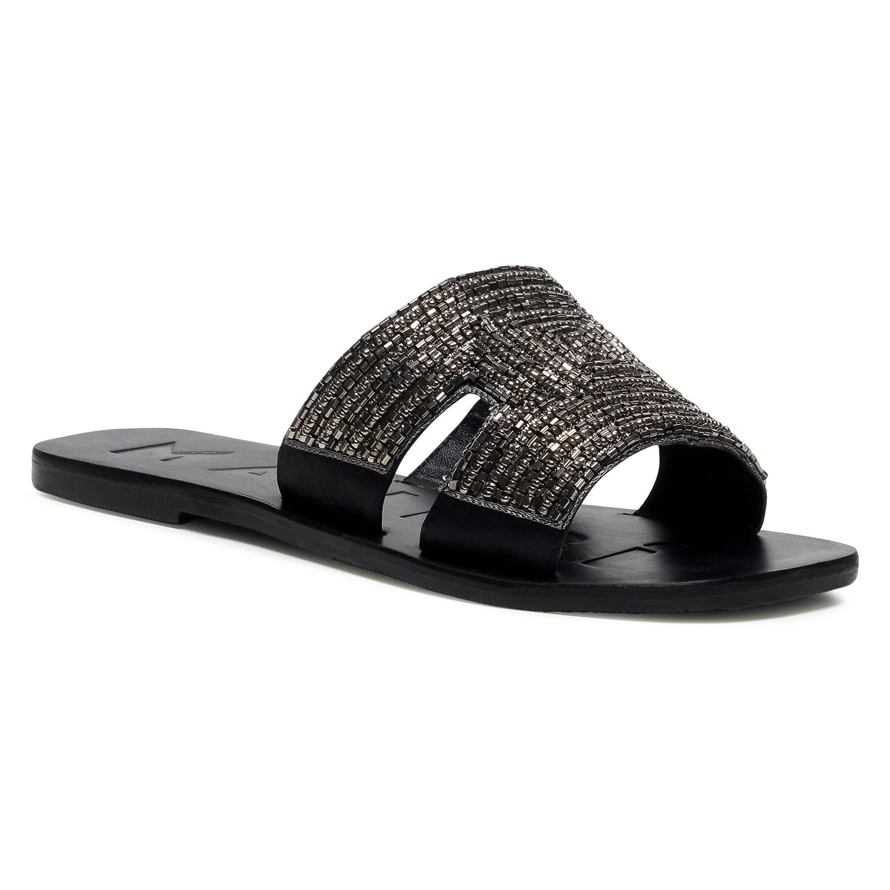 Manebi Šľapky Leather Sandals S 4.0 Y0 Strieborná - Pepit.sk