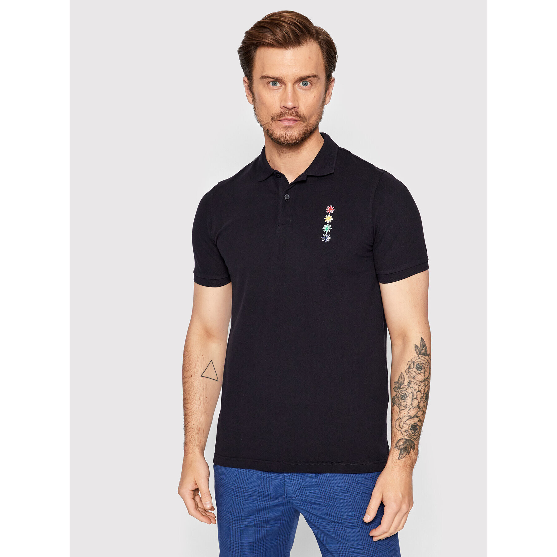 Manuel Ritz Polokošeľa 3232M576 223342 Tmavomodrá Slim Fit - Pepit.sk