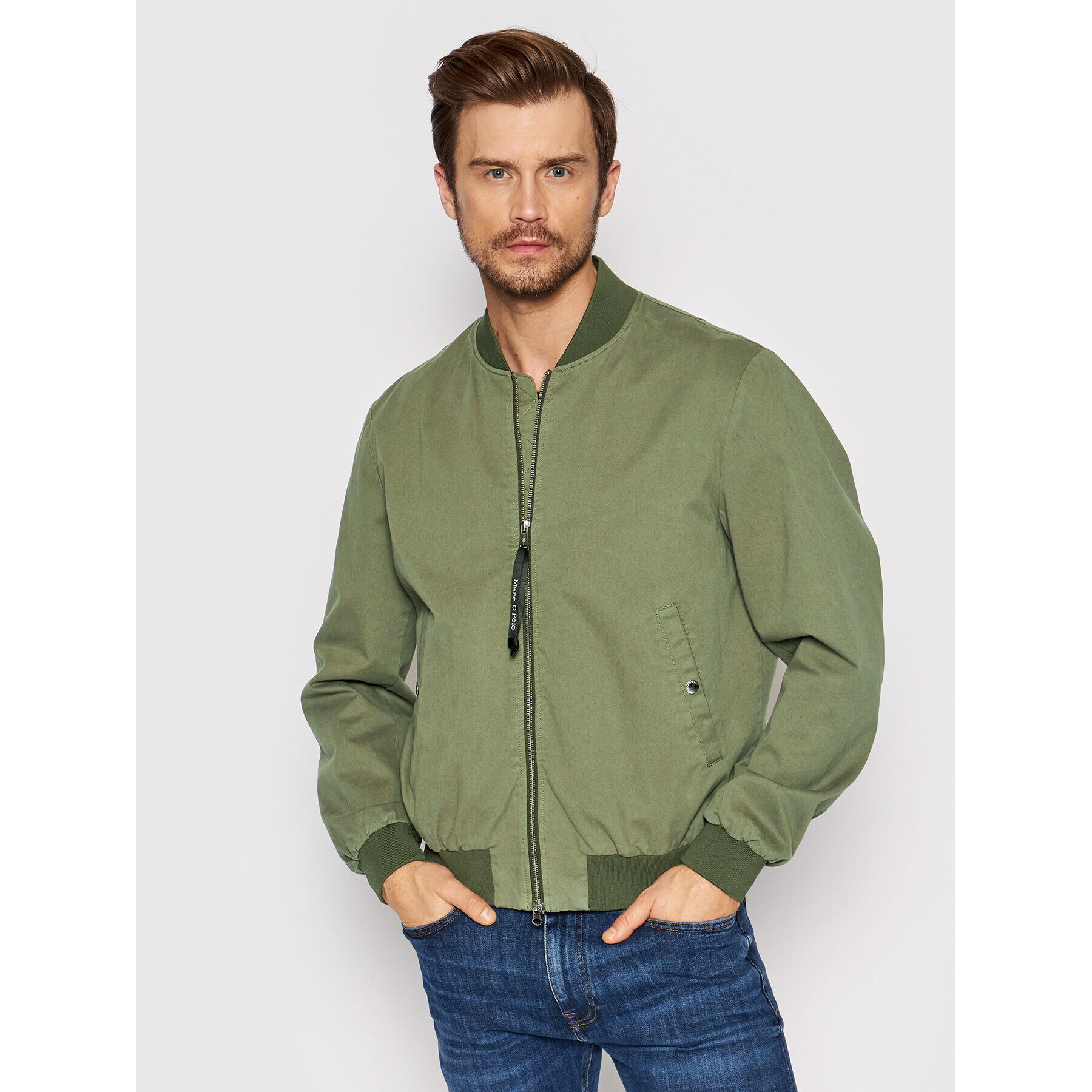 Marc O'Polo Bundy bomber 221 0819 70214 Zelená Regular Fit - Pepit.sk