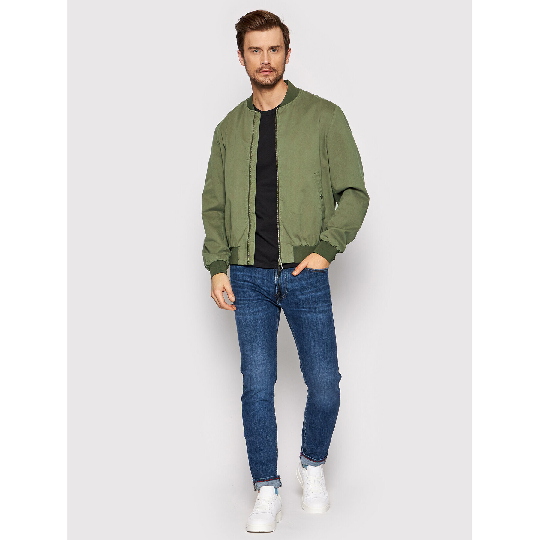 Marc O'Polo Bundy bomber 221 0819 70214 Zelená Regular Fit - Pepit.sk