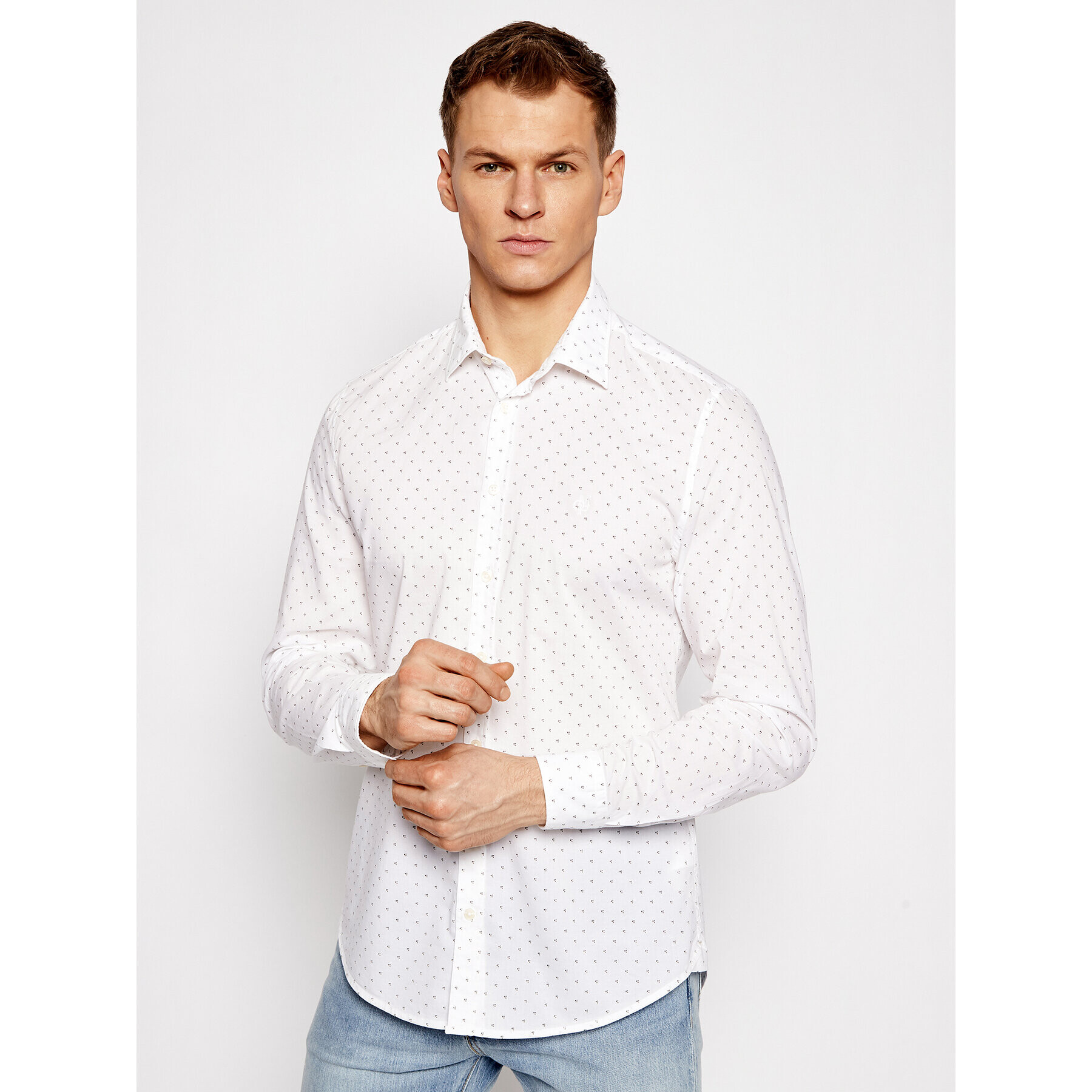 Marc O'Polo Košeľa 122 7275 42216 Biela Shaped Fit - Pepit.sk