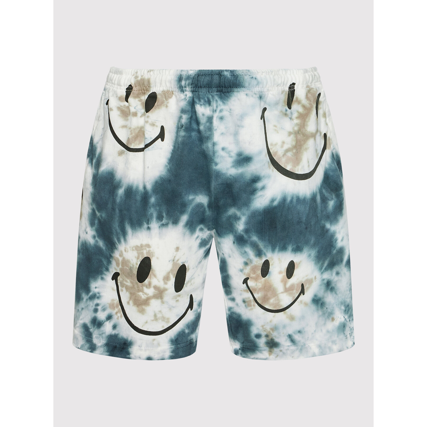 Market Športové kraťasy Unisex SMILEY Shibori Dye 395000526 Sivá Regular Fit - Pepit.sk