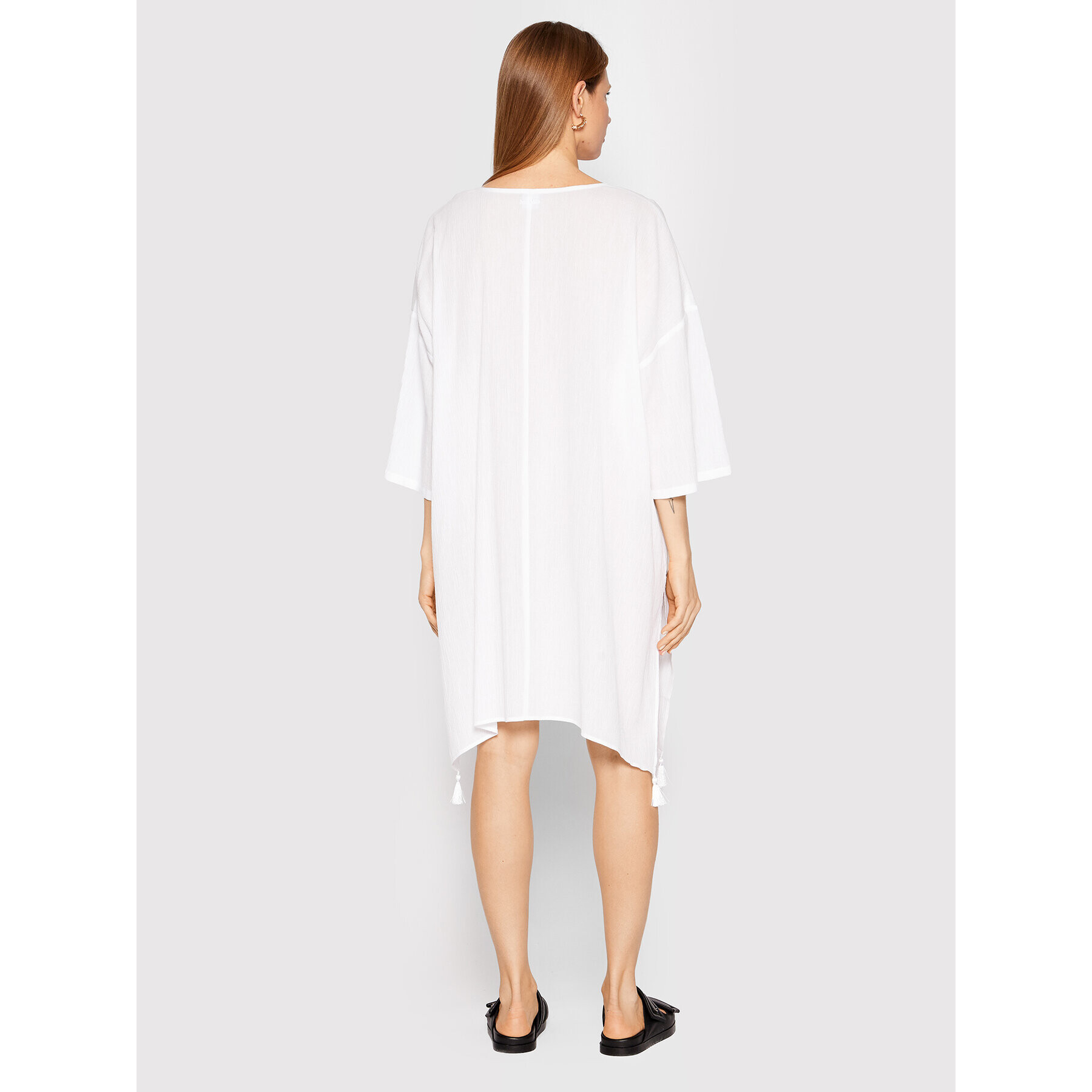 Max Mara Beachwear Letné šaty Paglie 32210328 Biela Oversize - Pepit.sk