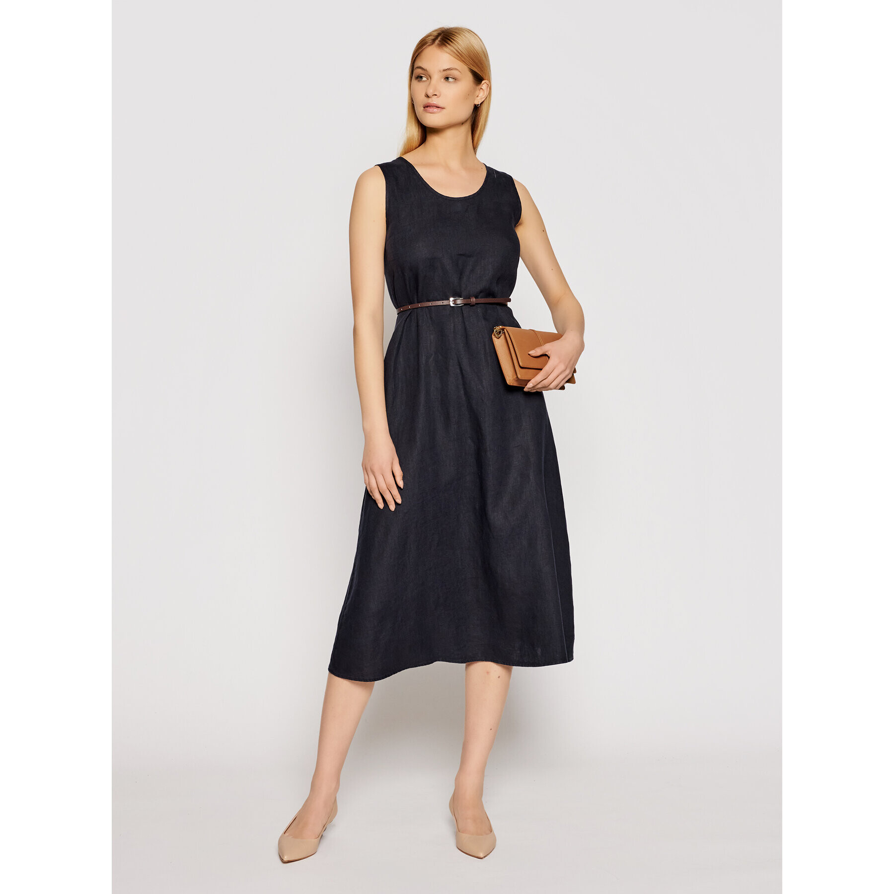 Max Mara Leisure Každodenné šaty Nettuno 32210516 Tmavomodrá Regular Fit - Pepit.sk