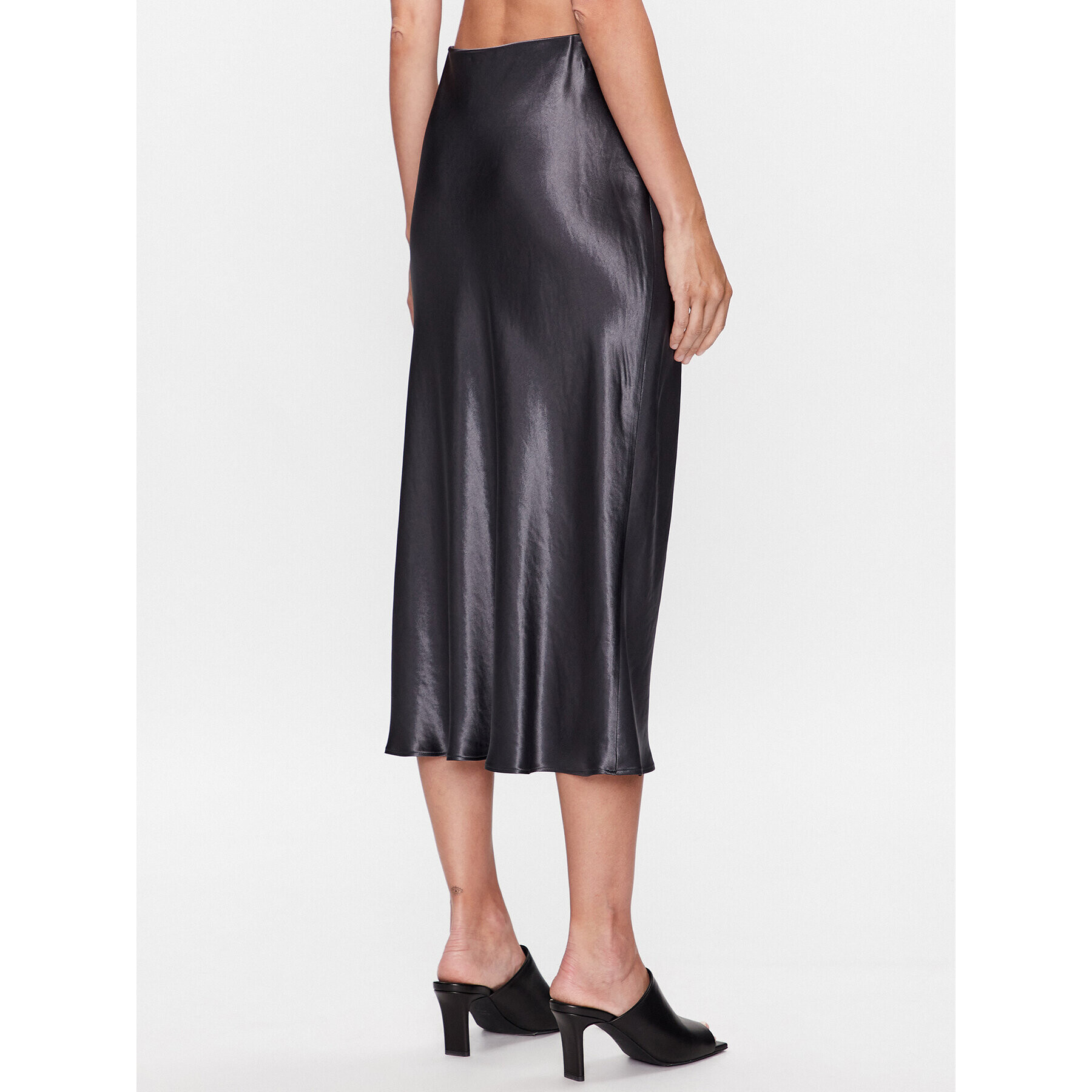 Max Mara Leisure Midi sukňa Alessio 23310601 Sivá Regular Fit - Pepit.sk