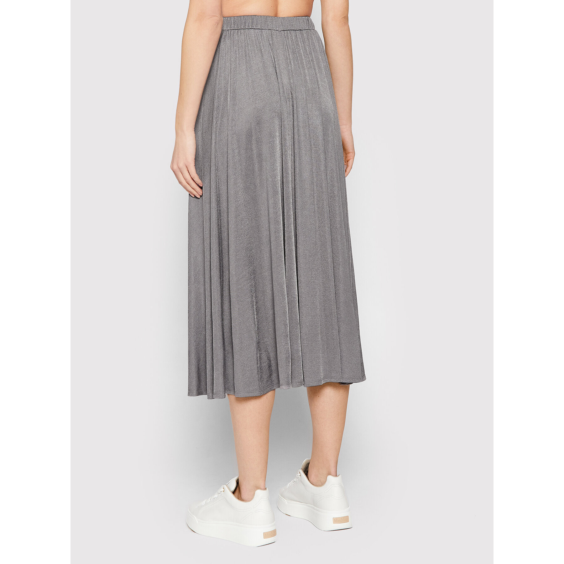 Max Mara Leisure Midi sukňa Barni 37710126 Sivá Regular Fit - Pepit.sk