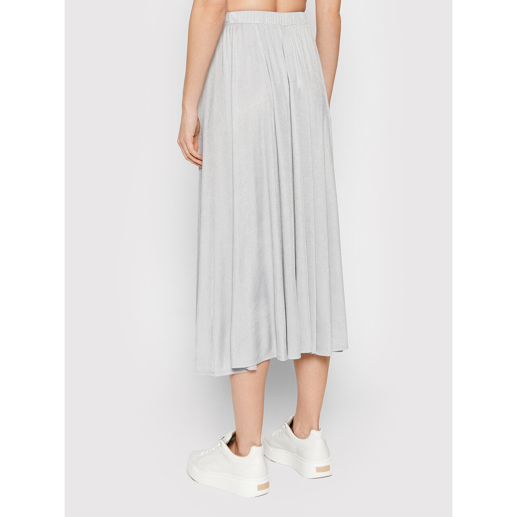 Max Mara Leisure Midi sukňa Barni 37710126 Sivá Regular Fit - Pepit.sk